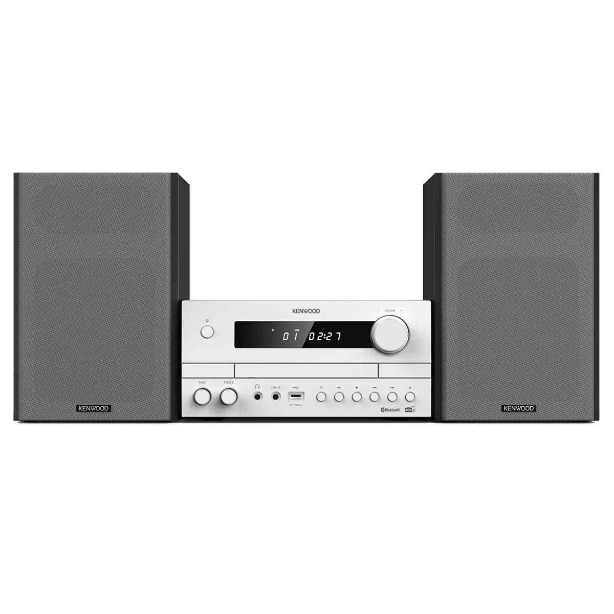 (Exhibicion) Microcomponente Kenwood M-822DAB-W CD-Player, USB, Bluetooth, Radio FM