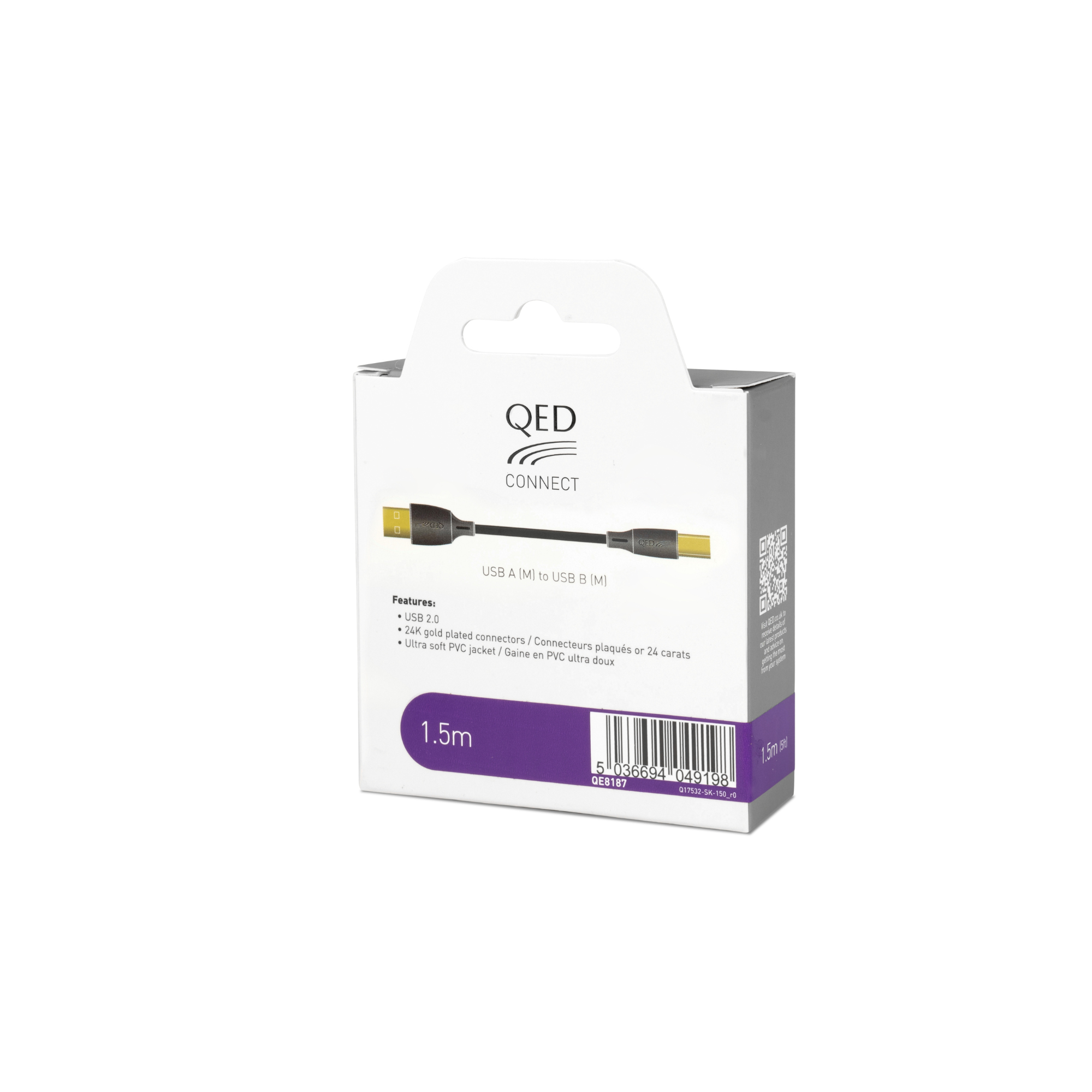 Cable USB A - B Connect QED