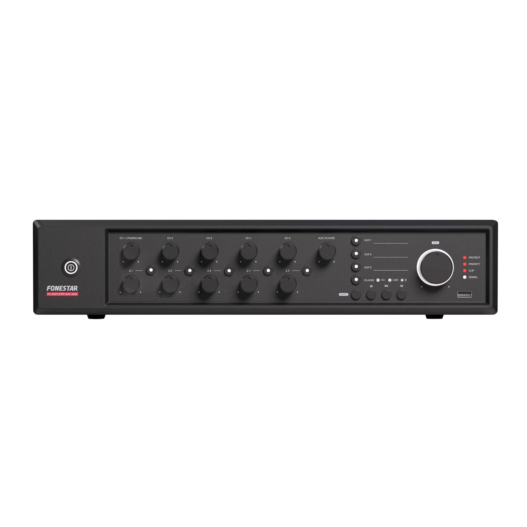 Amplificador Clase D Multizona MAX-360Z Fonestar