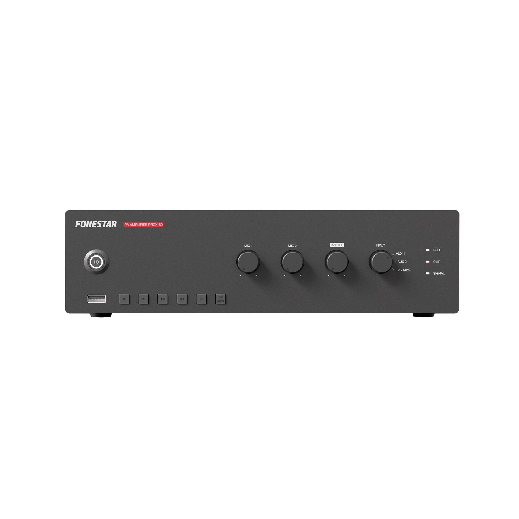 Amplificador de megafonía monozona PROX-60 Fonestar