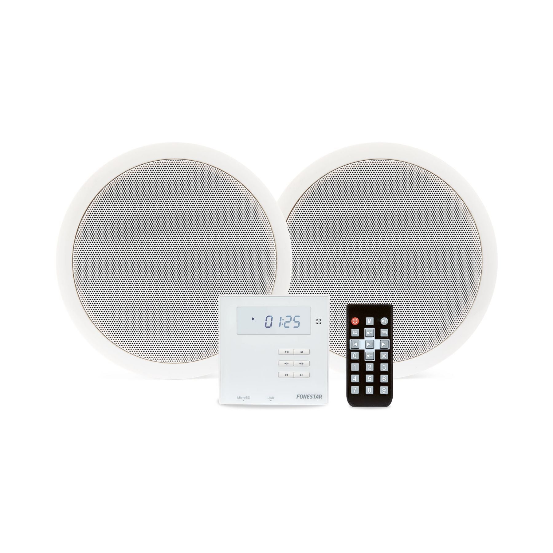 Kit amplificador estéreo compacto y parlantes KS-06 Fonestar