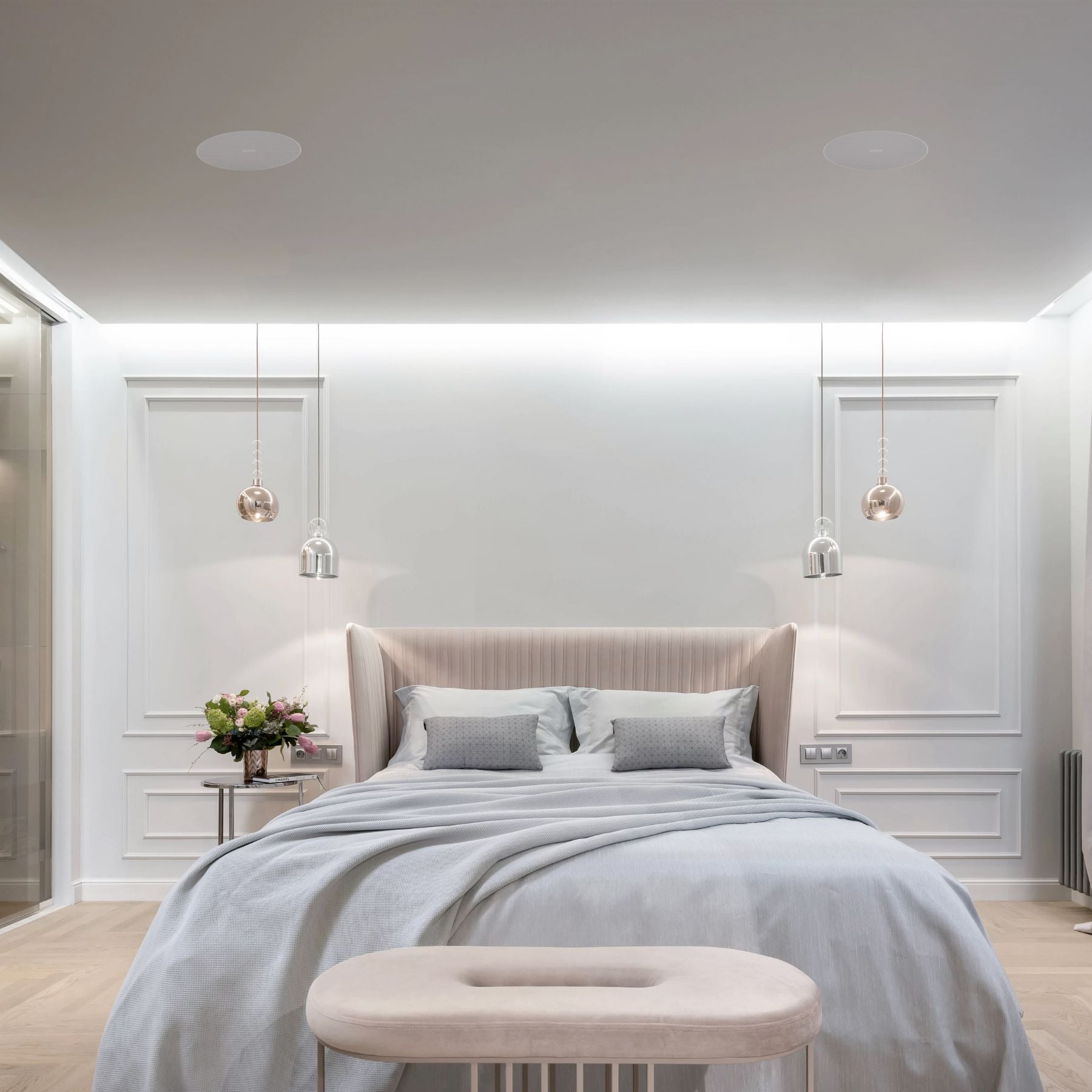 Parlante de techo de linea 100v Fonestar SKY-6T-DOME 6" 20 RMS