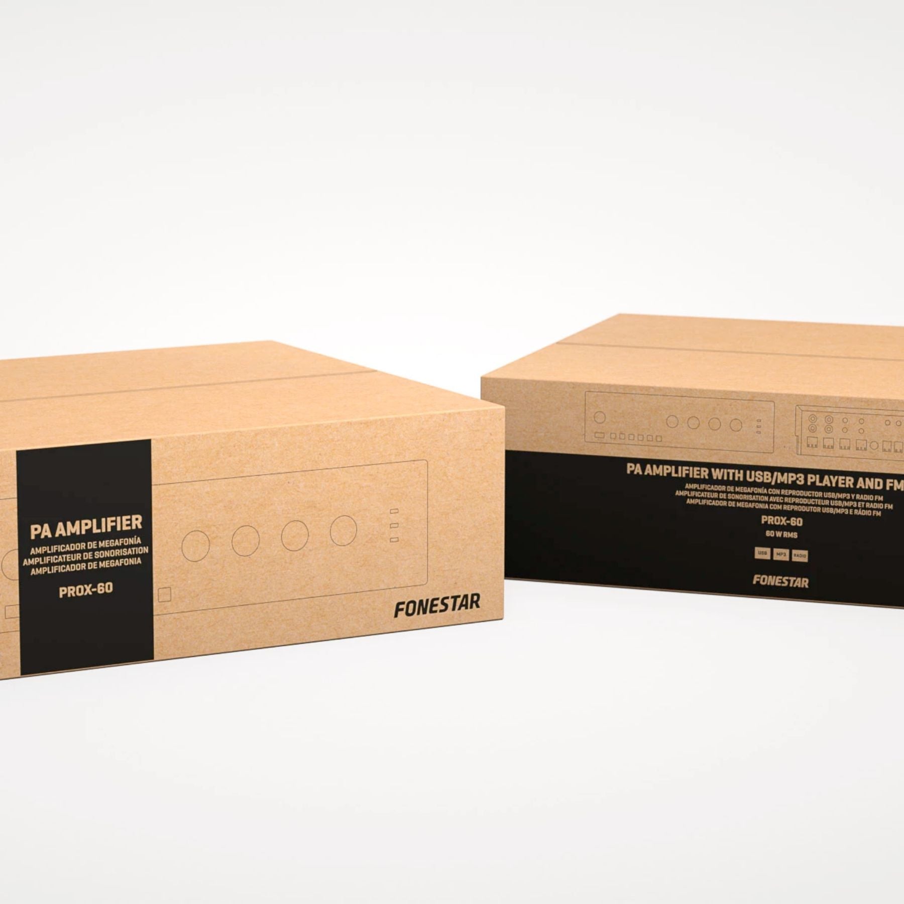 Amplificador de megafonía monozona PROX-60 Fonestar