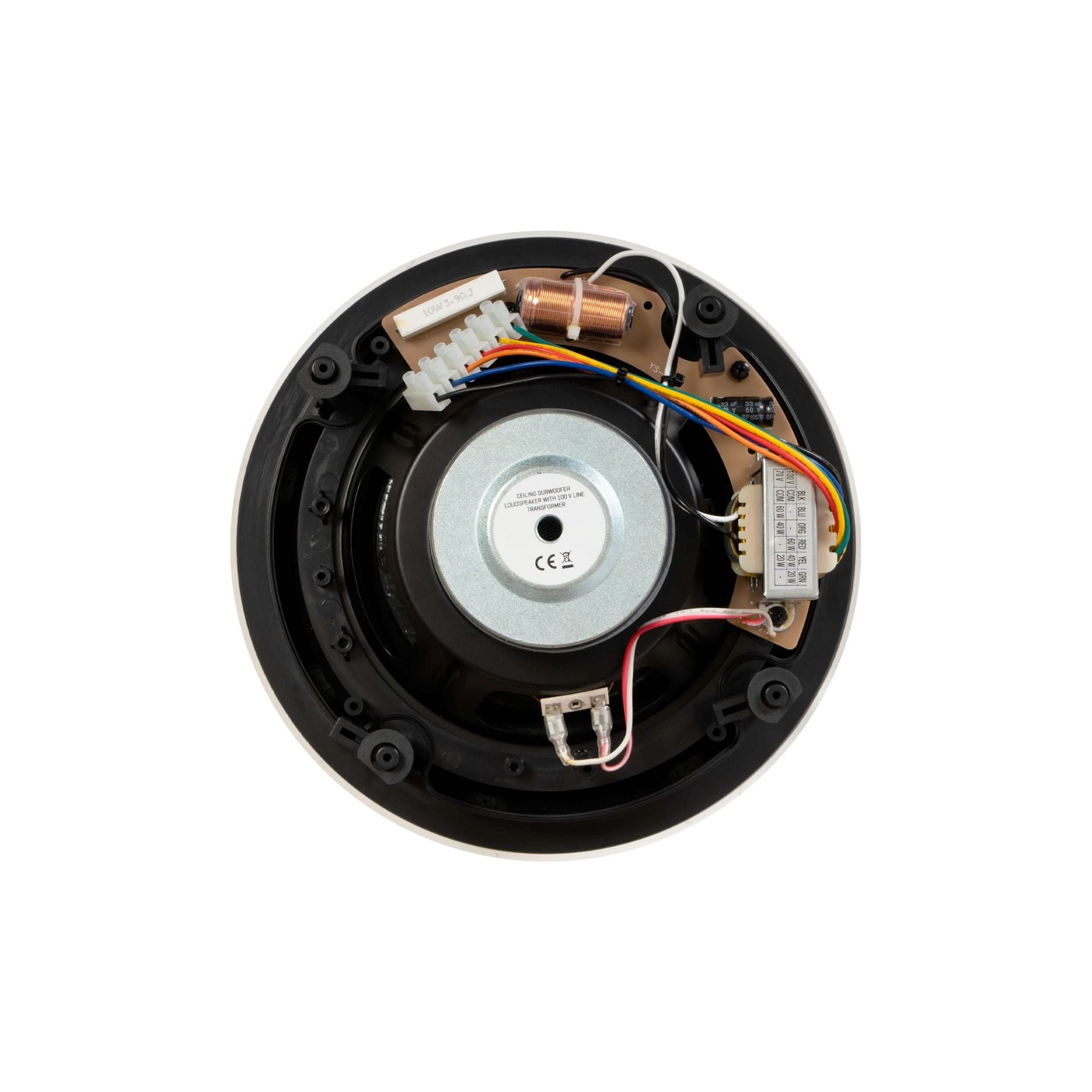 Parlante de techo Subwoofer de linea 100v Fonestar GAT-4860SW 8" 60W RMS