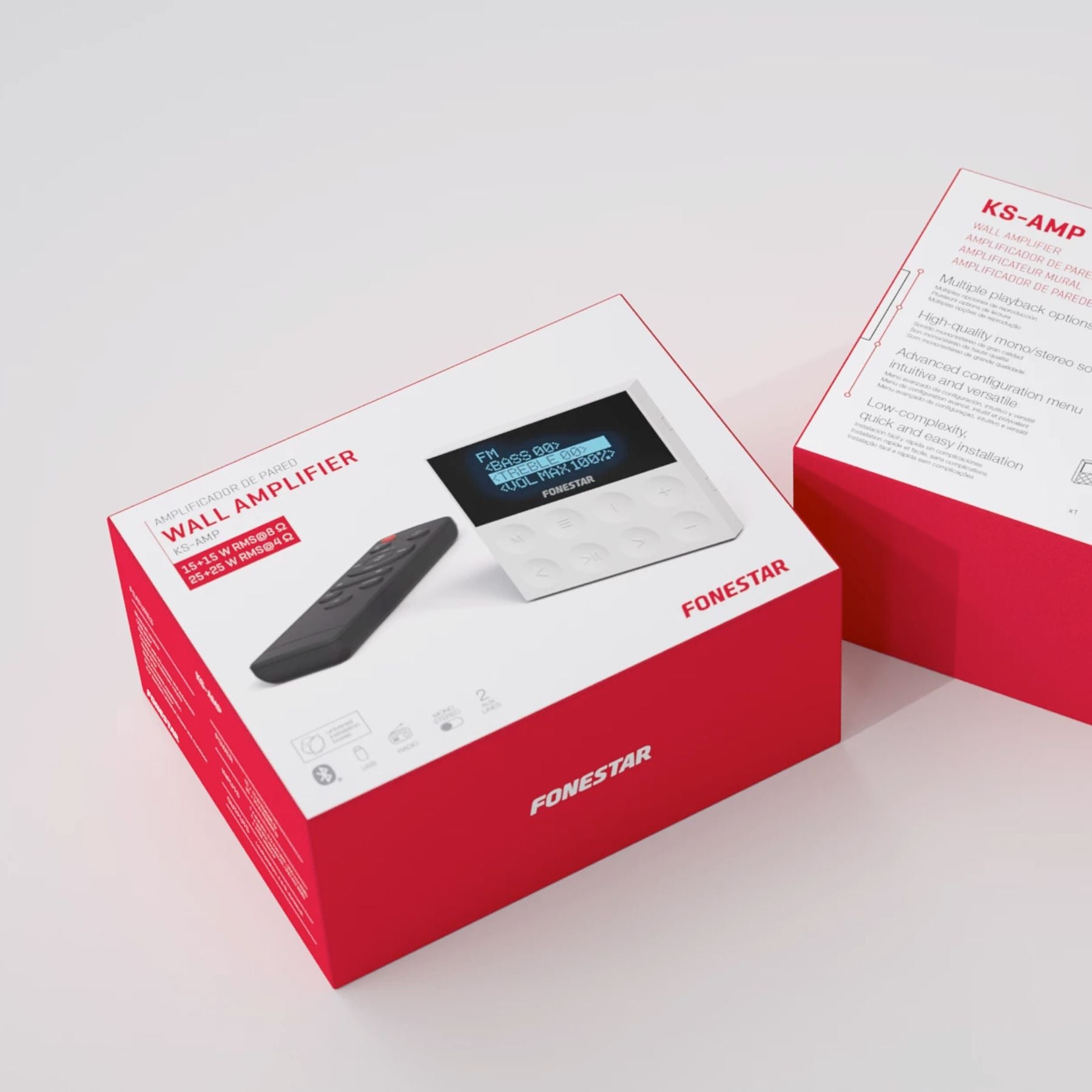 Amplificador estéreo de pared KS-AMP Fonestar