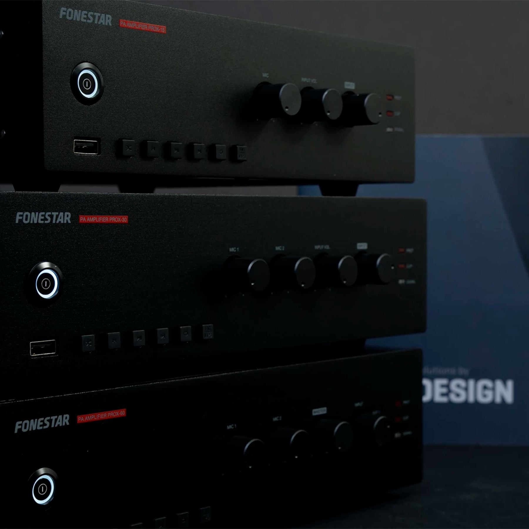 Amplificador de megafonía monozona PROX-60 Fonestar