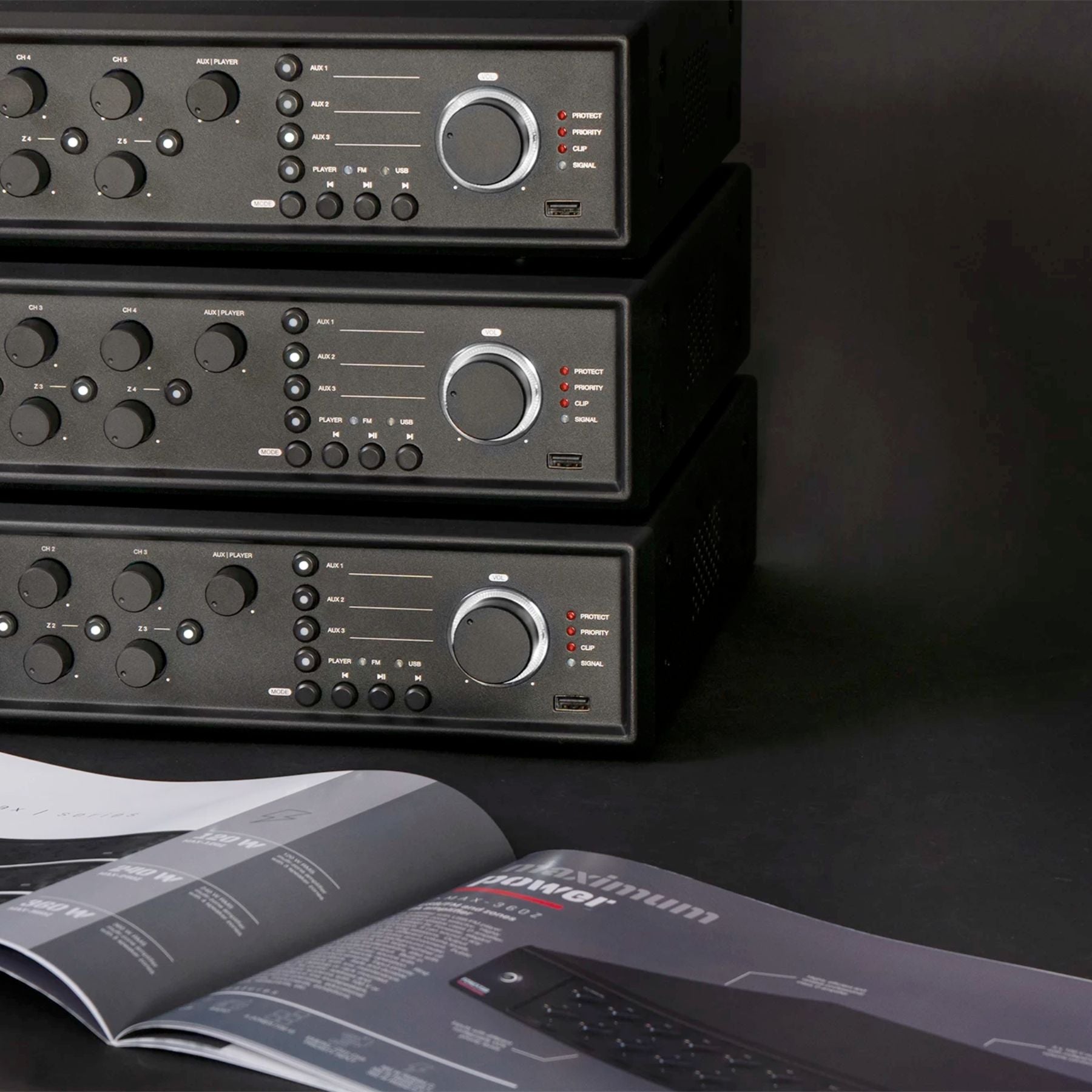 Amplificador Clase D Multizona MAX-360Z Fonestar