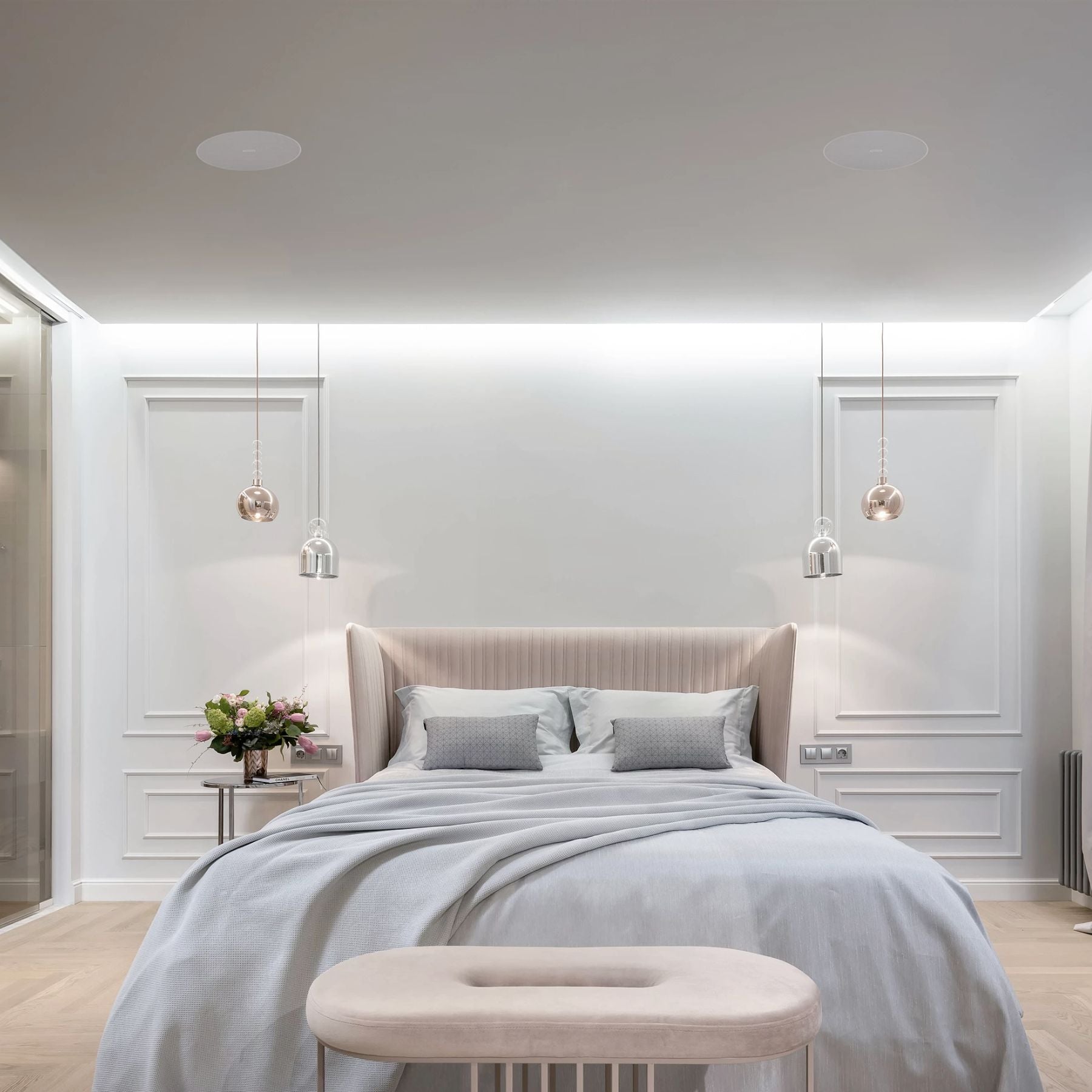 Parlante de techo de linea 100v Fonestar SKY-8T 8" 20 RMS