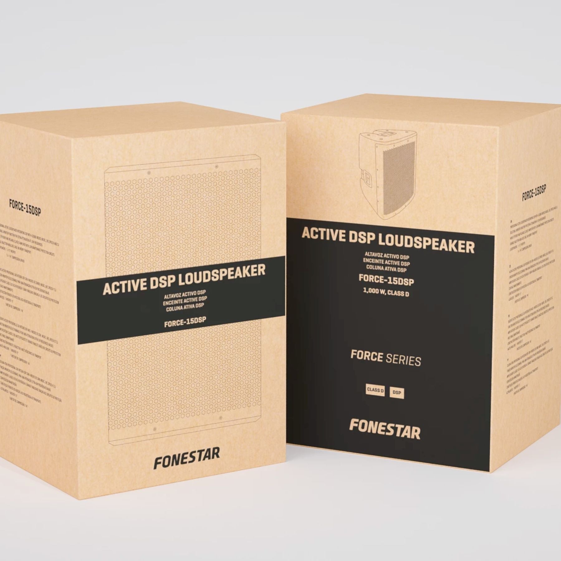 Parlante alta potencia activo Fonestar FORCE-15DSP 350W RMS