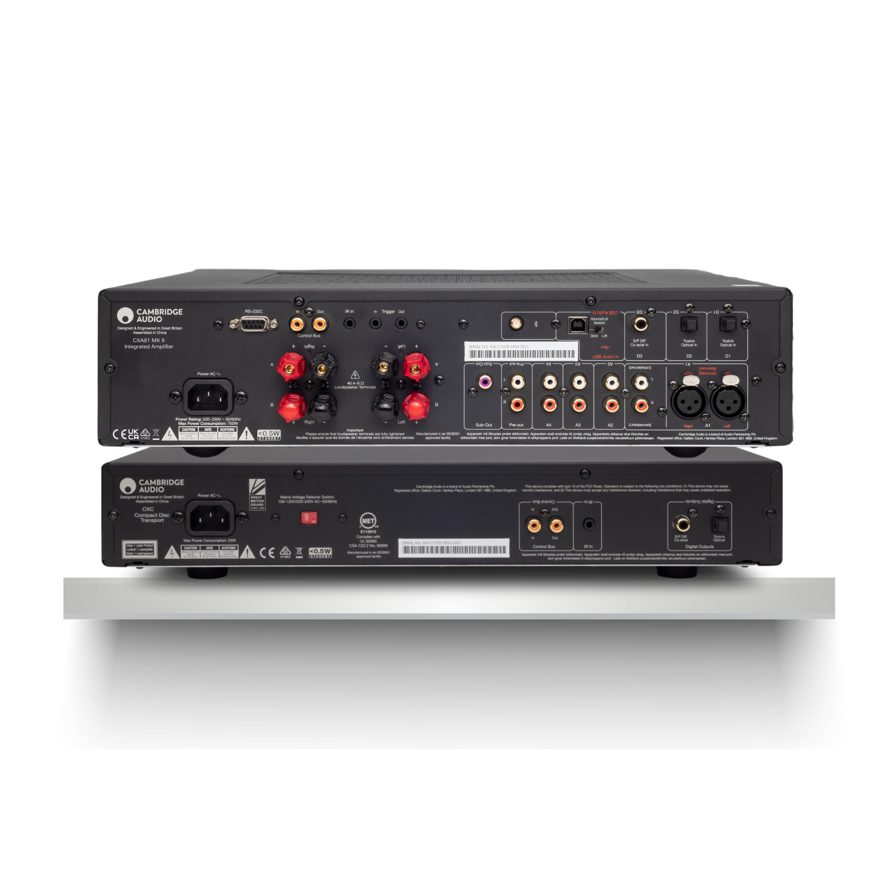 Kit Entusiasta Del CD CXA81 Amplificador Integrado + CXC Transportador De CD Cambridge Audio