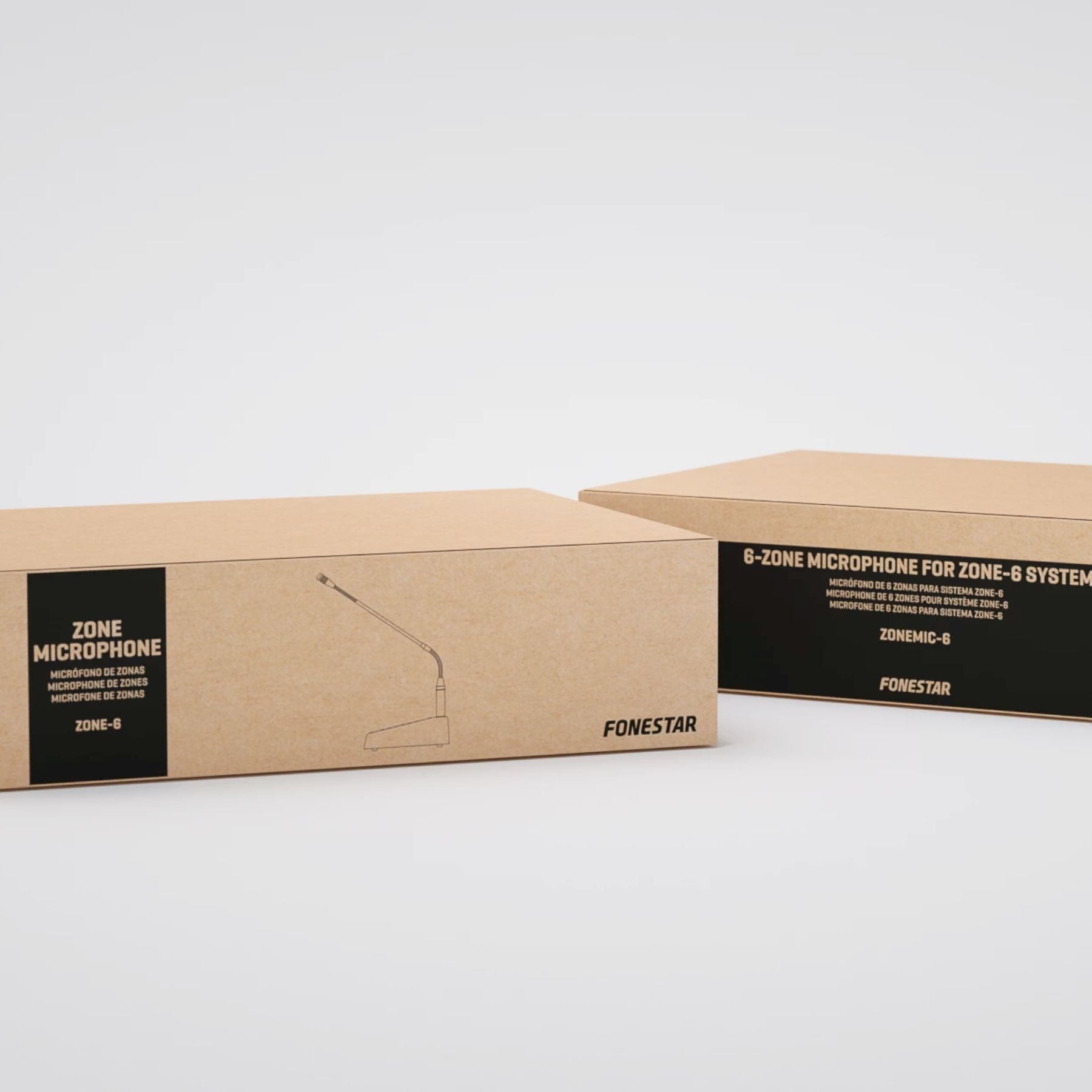 Micrófono de zonas con mensajes grabados ZONEMIC-6 Fonestar