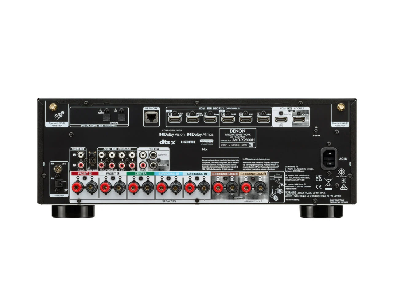 Receiver A/V 7.2 CH 8K AVR-X2800H Denon