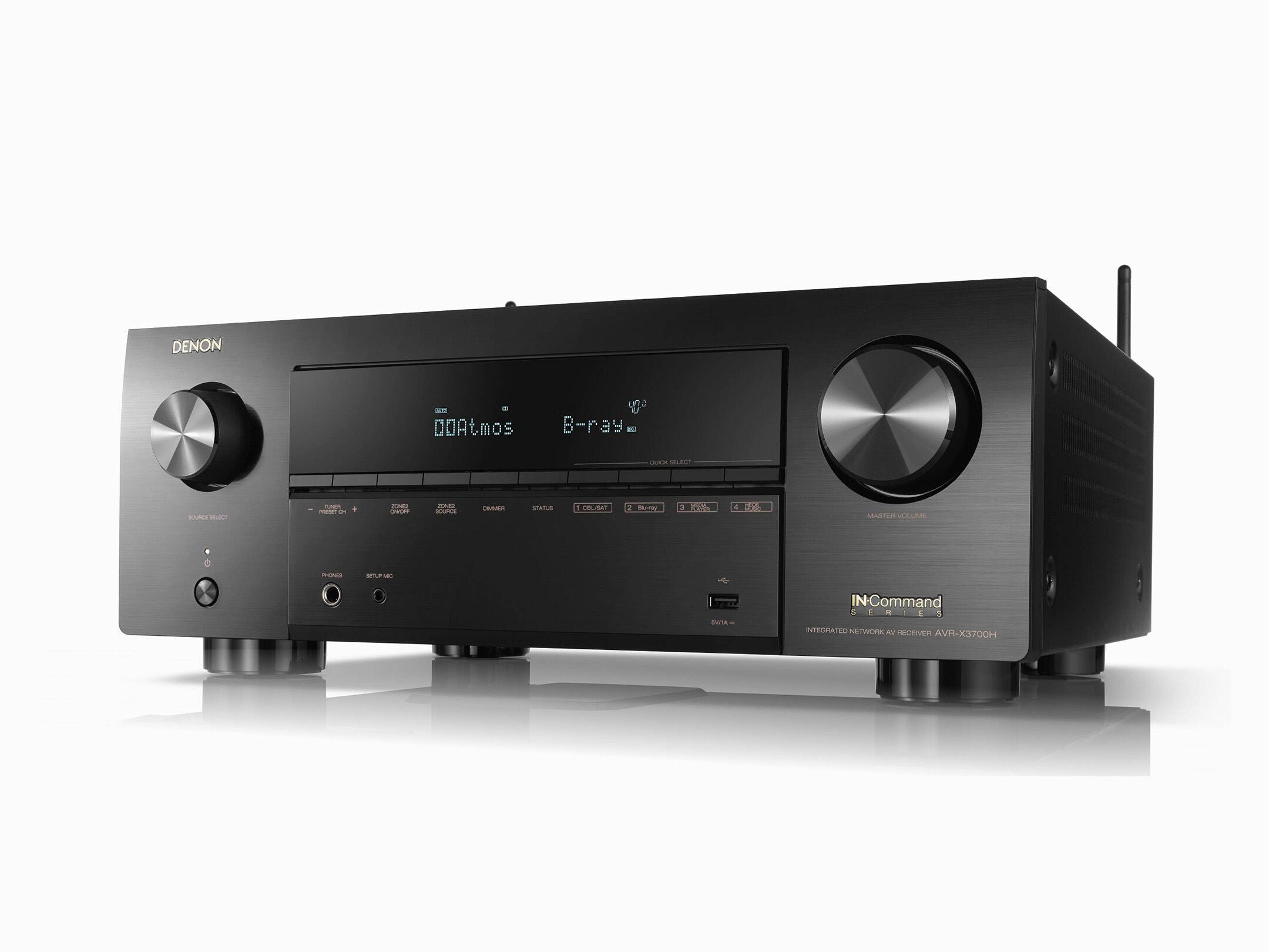 Receiver AV 9.2 CH 8K Atmos Denon AVR-X3700H