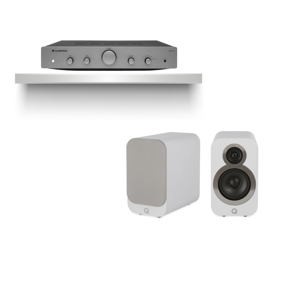 Kit Parlantes QAcoustics 3010i + AXA25 Amplificador Integrado