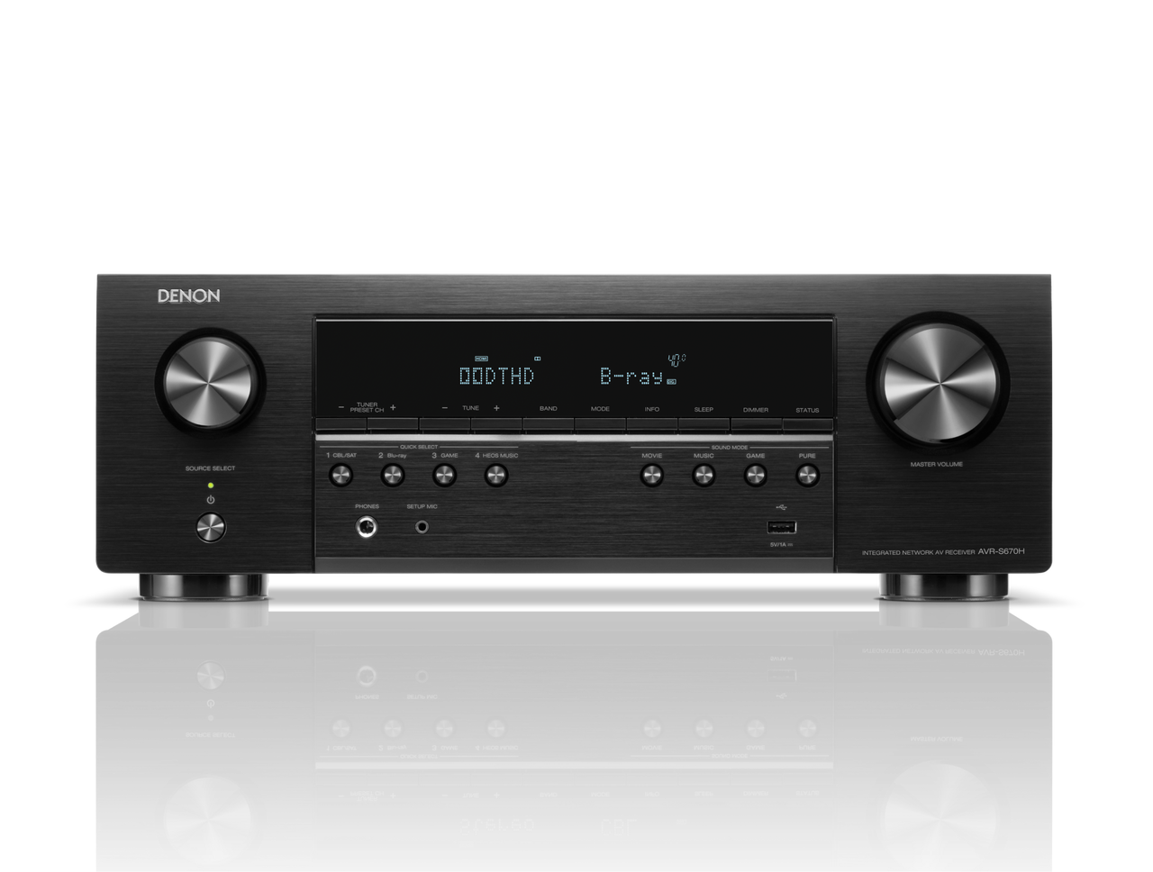 Receiver A/V 5.2 8K WiFi AVRS670HBK Denon