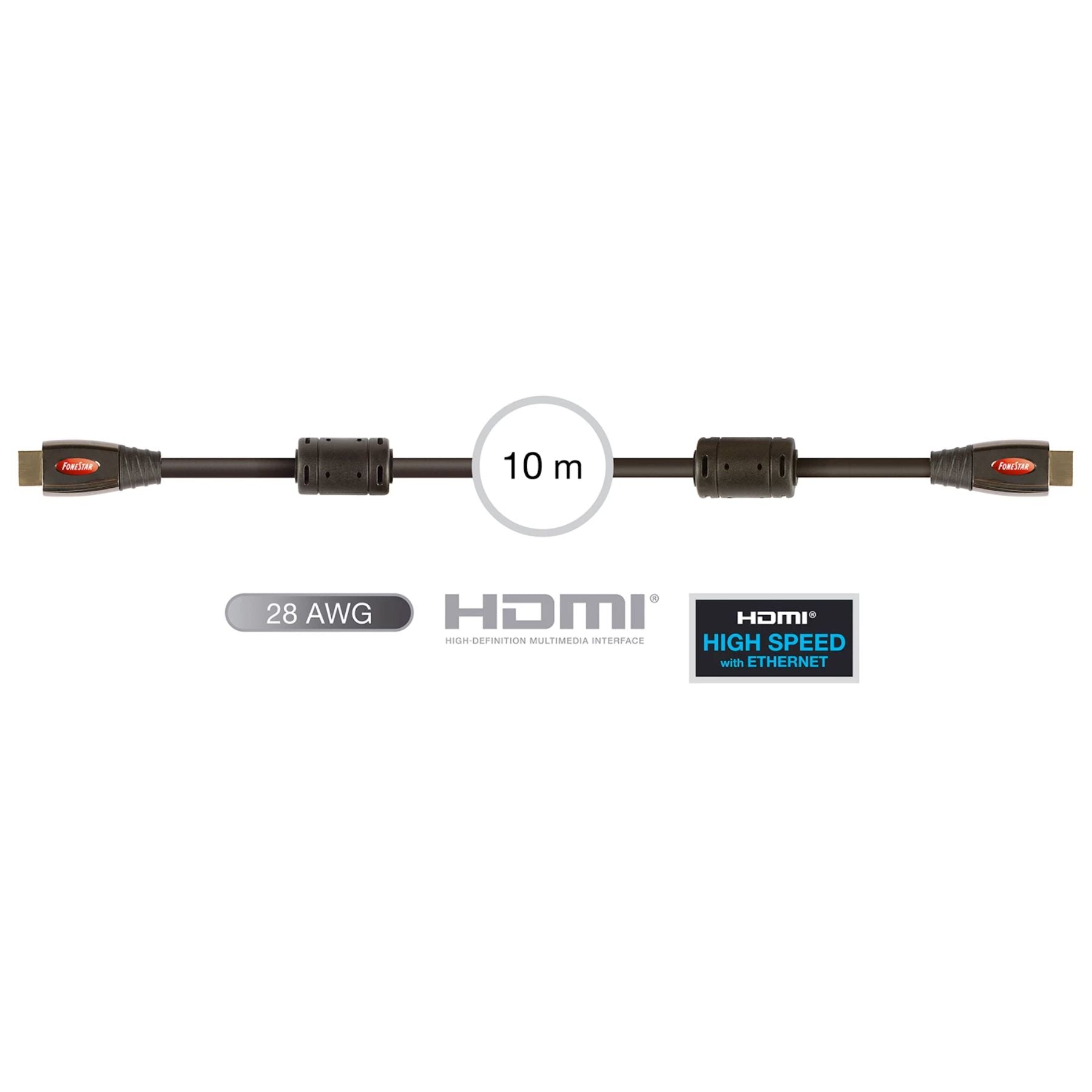 Cable conexión HDMI 10mt. 7910-10 Fonestar