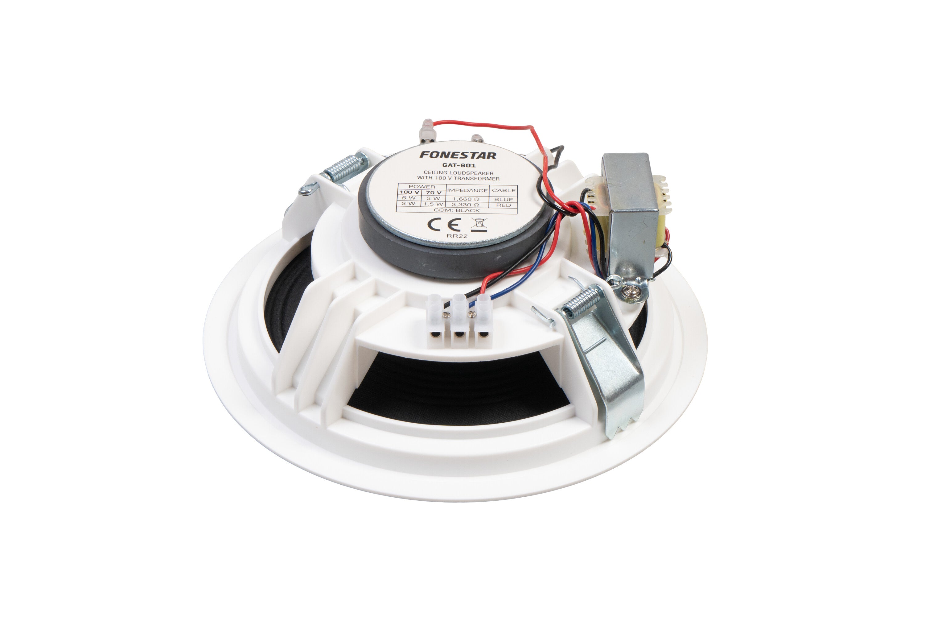 Parlante de techo de linea 100v GAT-601-10 6" 10W Fonestar (Unidad)