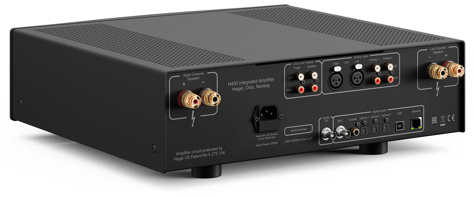 H400 Amplificador Integrado Con Streaming Hegel