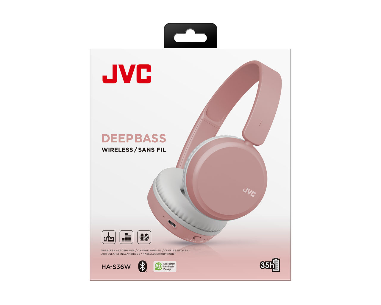 JVC Auriculares HA-S36W Cerrados Bluetooth Multidispositivo