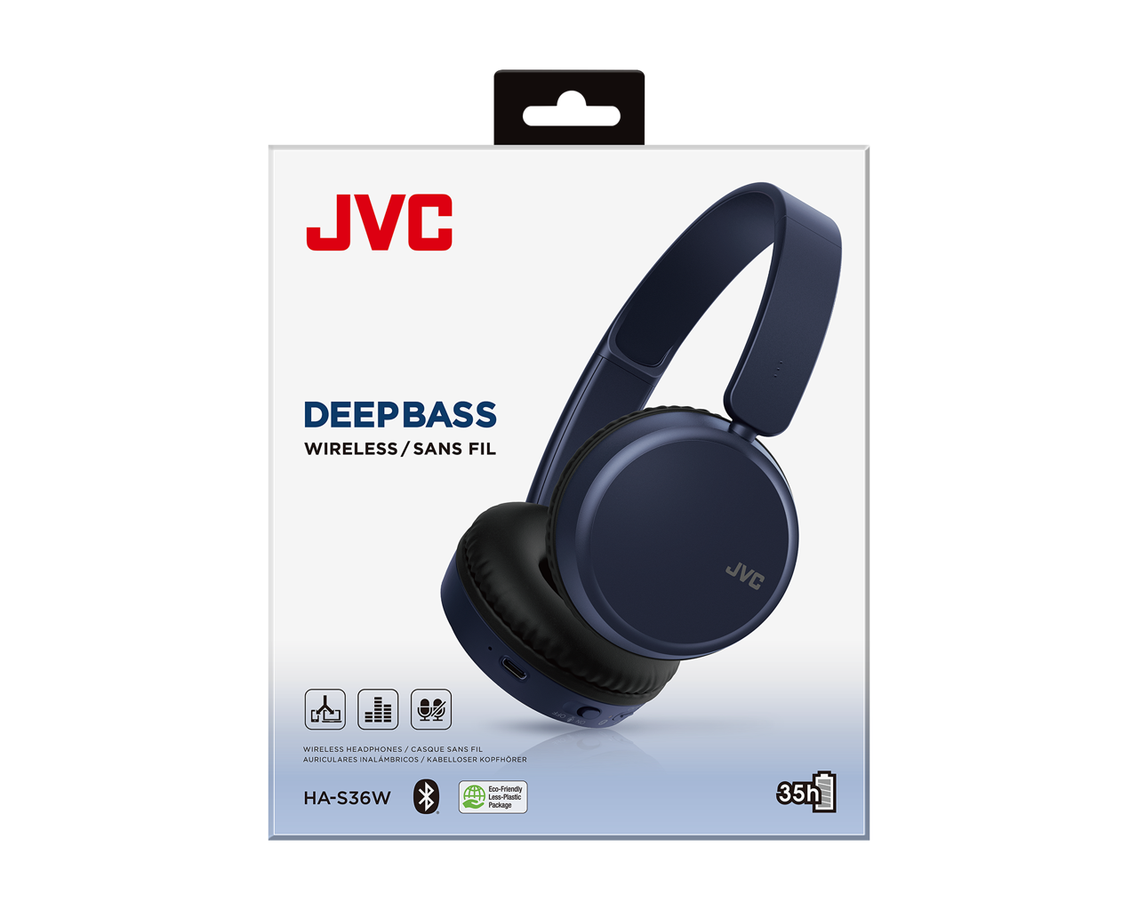 JVC Audífonos HA-S36W Bluetooth Multidispositivo