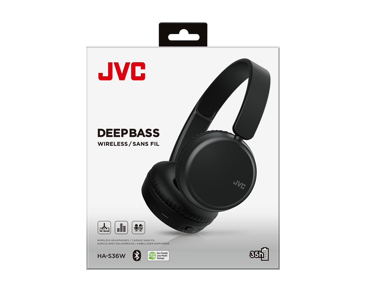JVC Audífonos HA-S36W Bluetooth Multidispositivo