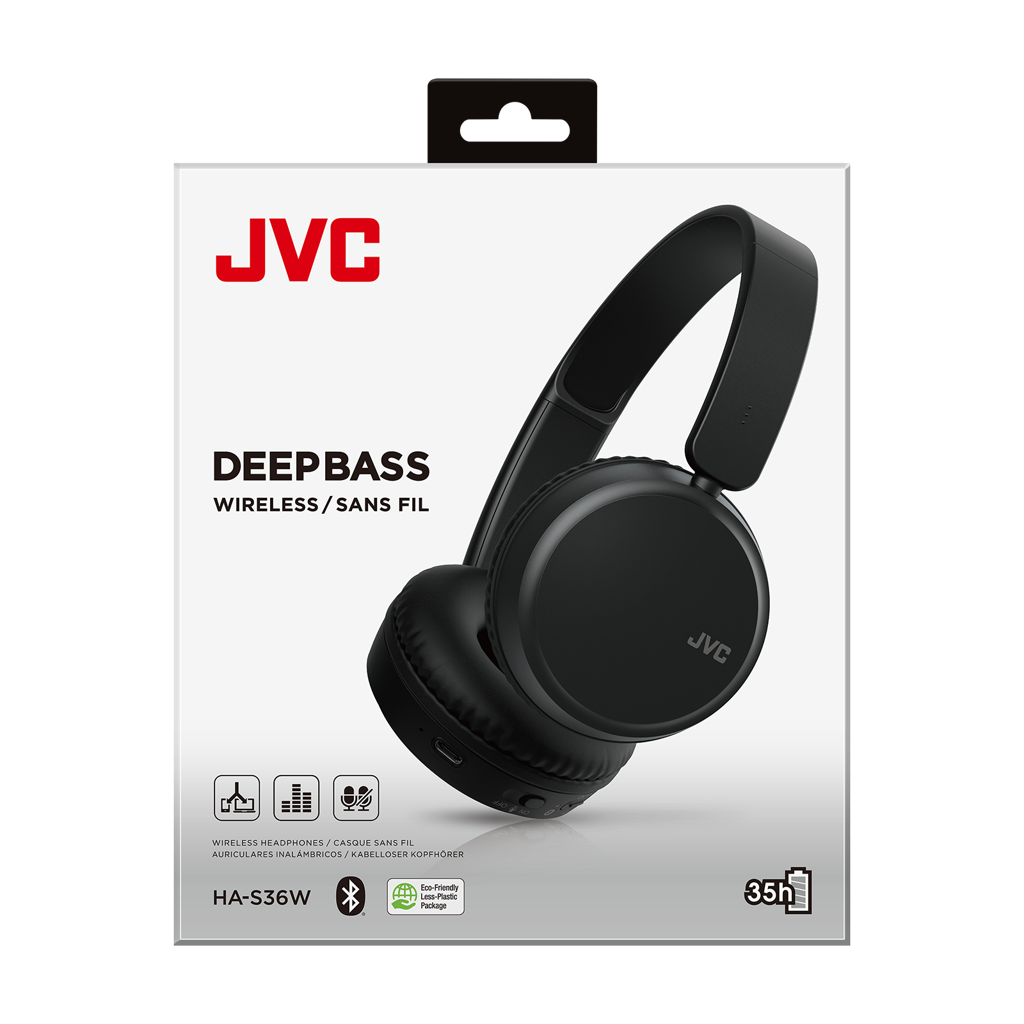 JVC Audífonos HA-S36W Bluetooth Multidispositivo