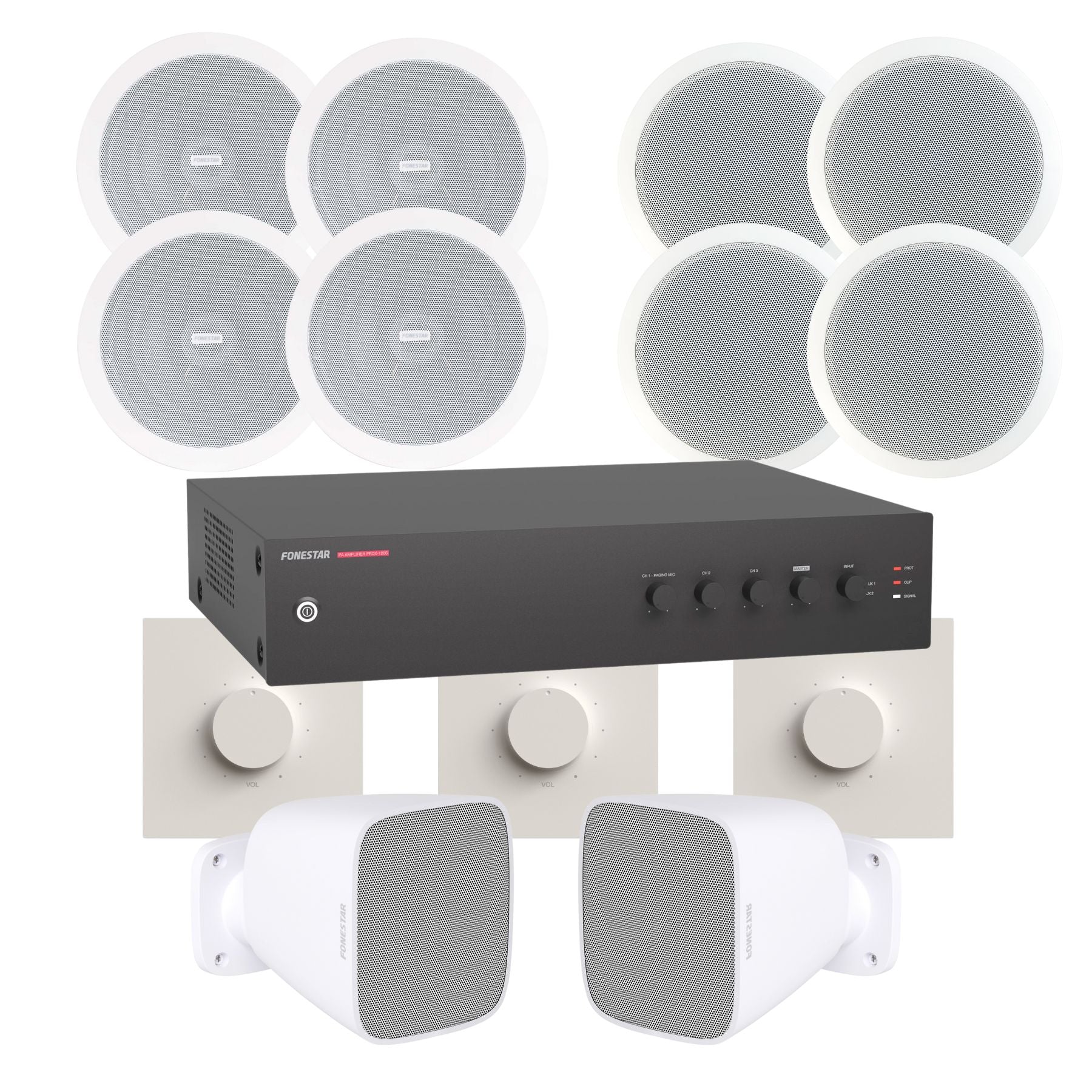 Kit 3 Zonas simples Fonestar