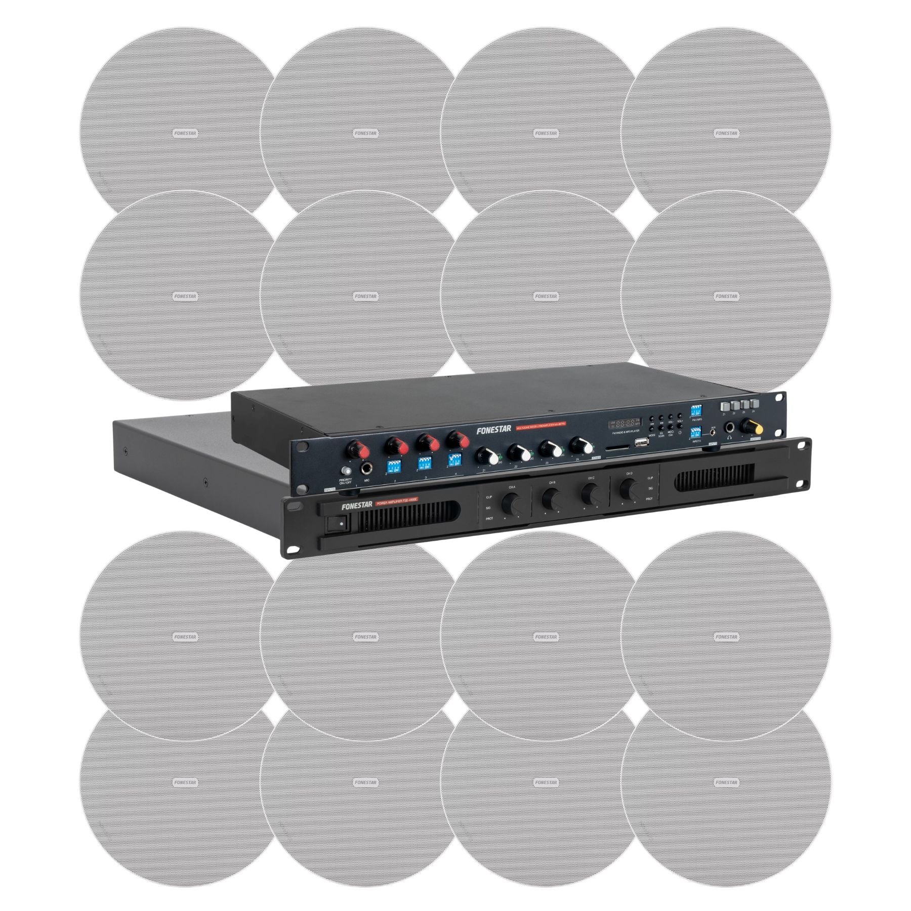 Kit 4 zonas para oficina y retail Fonestar