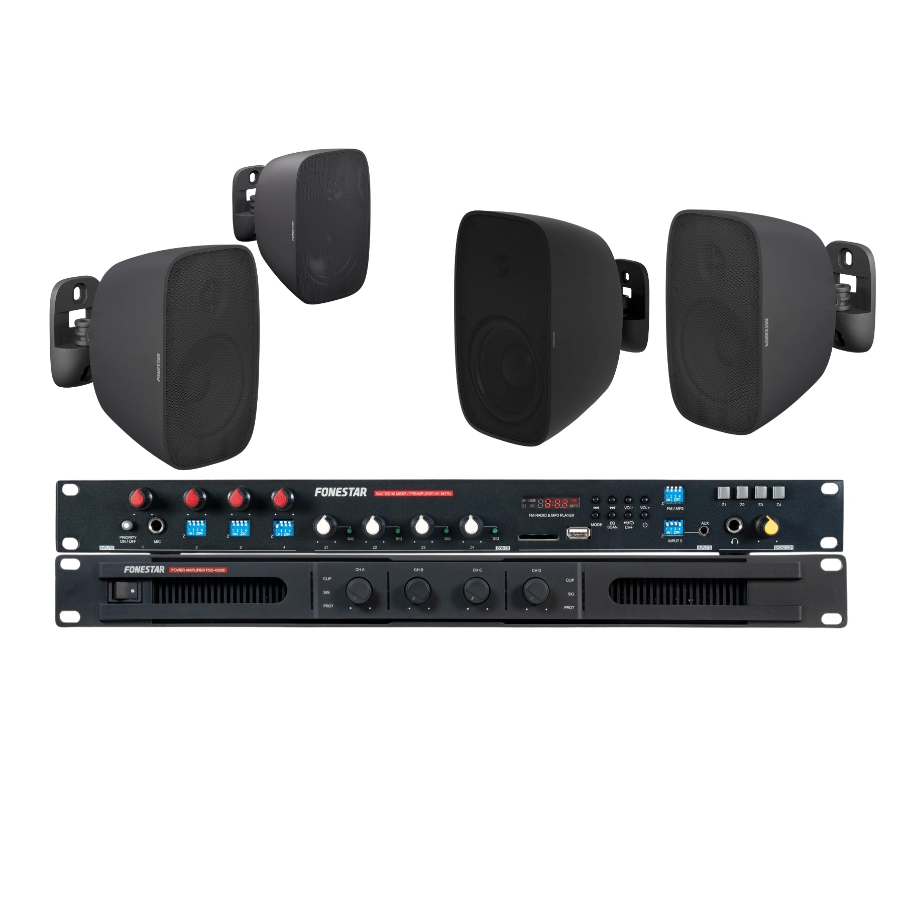 Kit Multizona para pub y restaurantes Fonestar