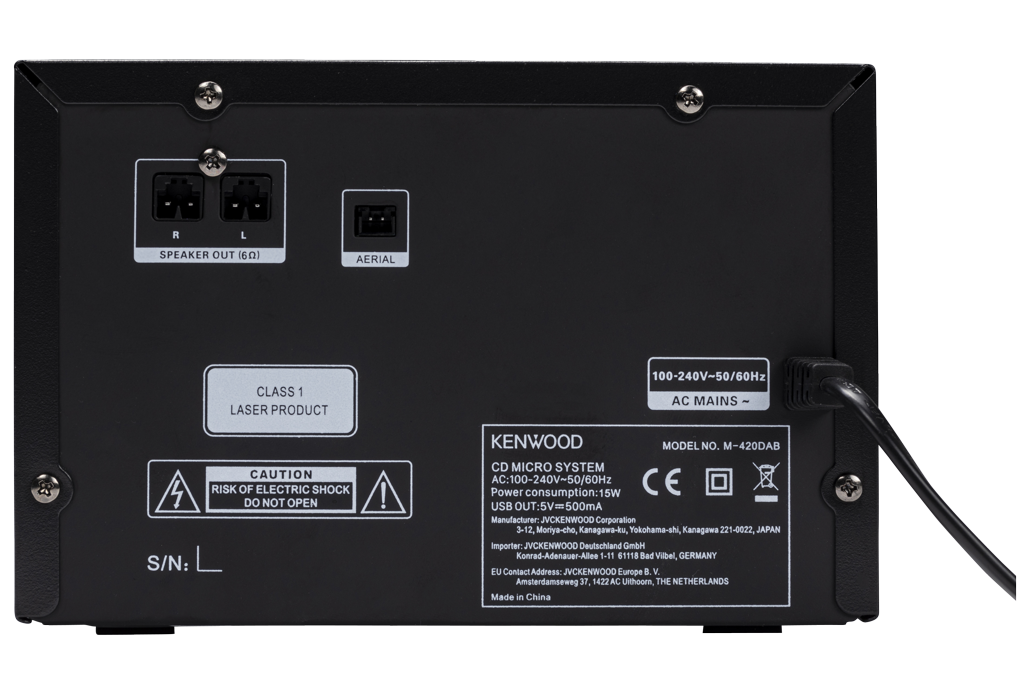 Microcomponente Kenwood M-450DAB CD, USB, BT, FM