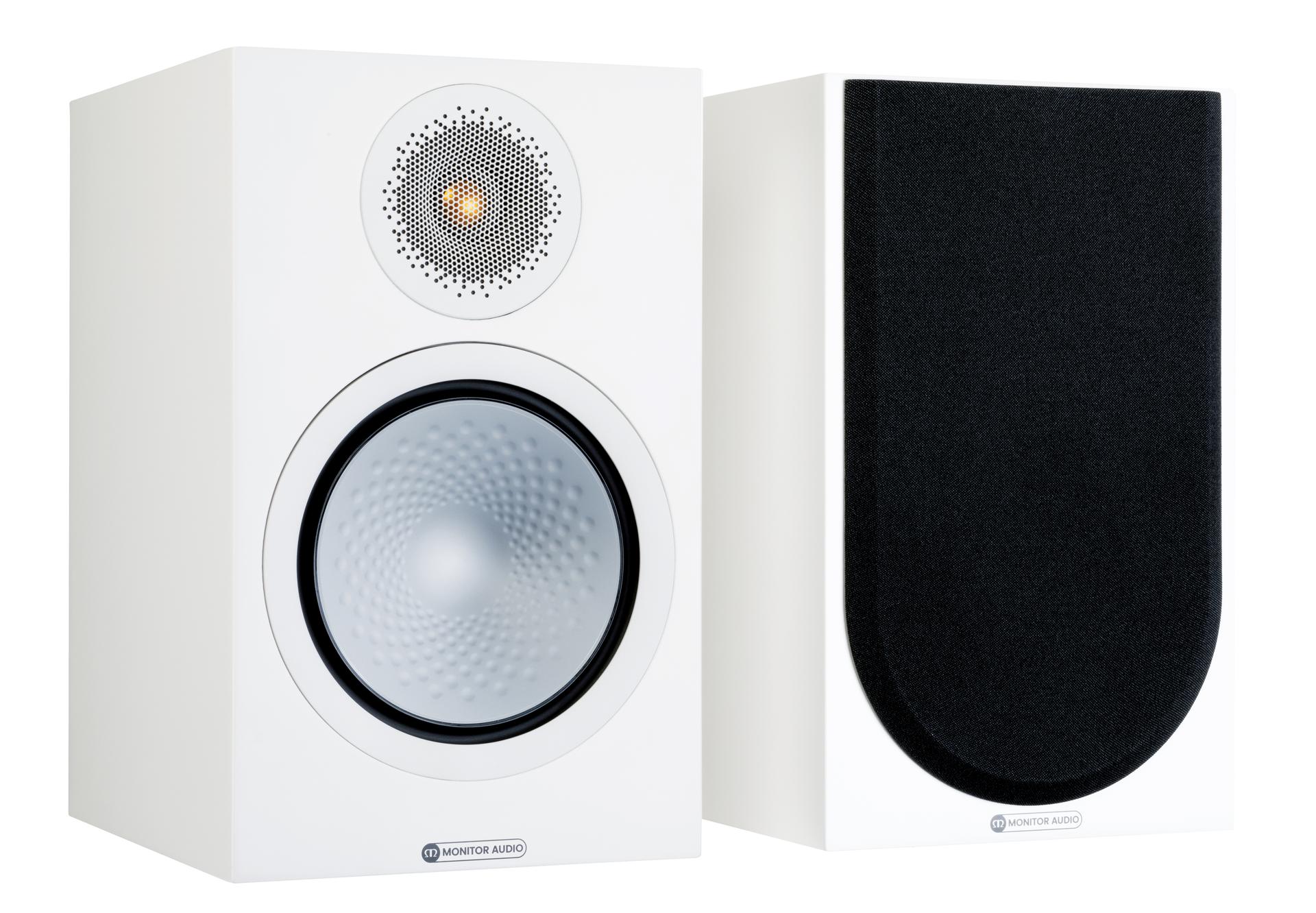 Parlantes Bookshelf Silver 100 Monitor Audio Satin White