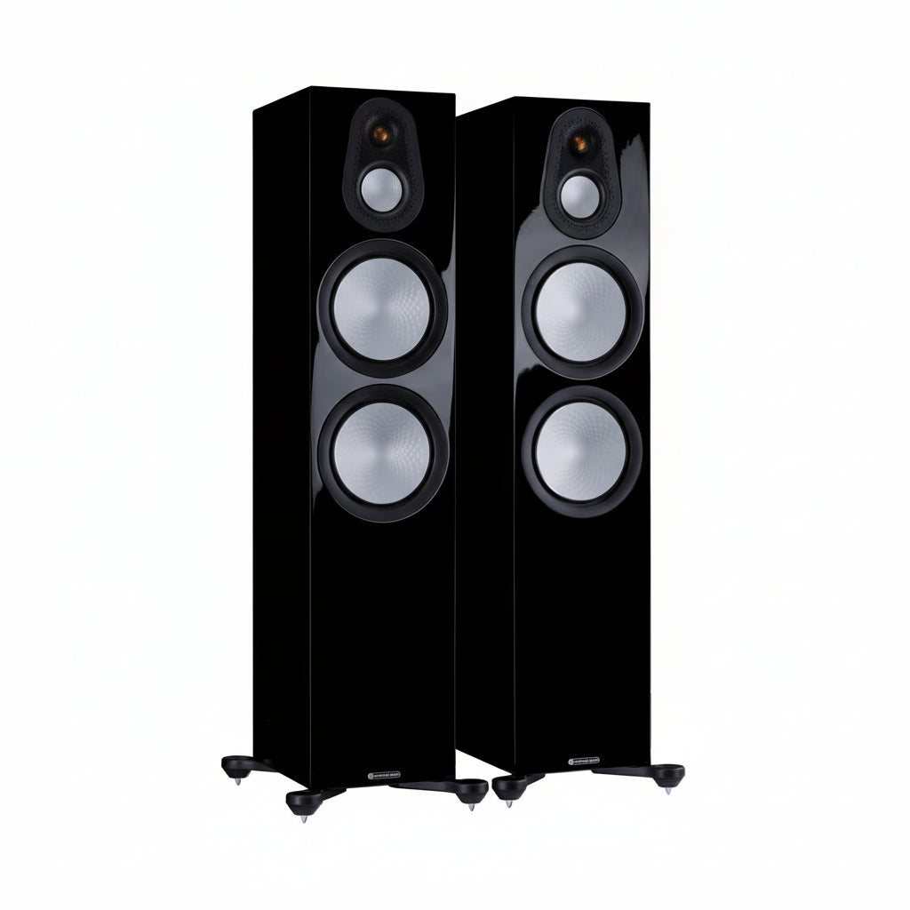 Parlantes Columnas Silver 500 Monitor Audio Black Gloss