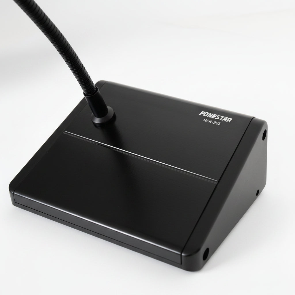 Microfono de mesa con condensador Fonestar MCH-205 para megafonía