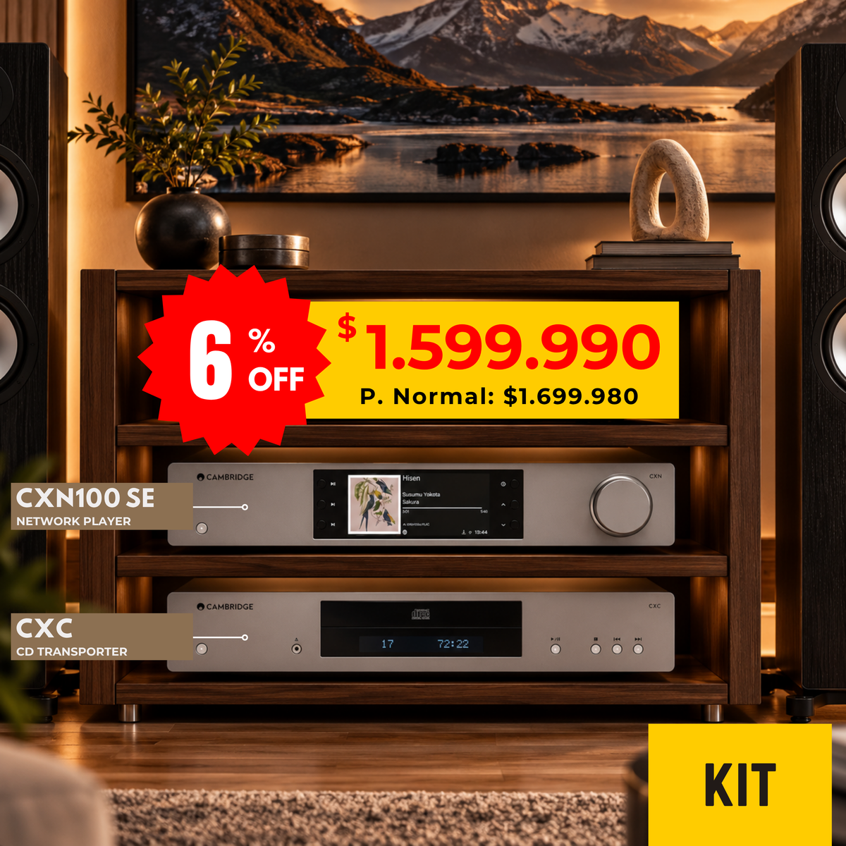 Kit Fuente CXN100 SE + CXC Cambridge Audio