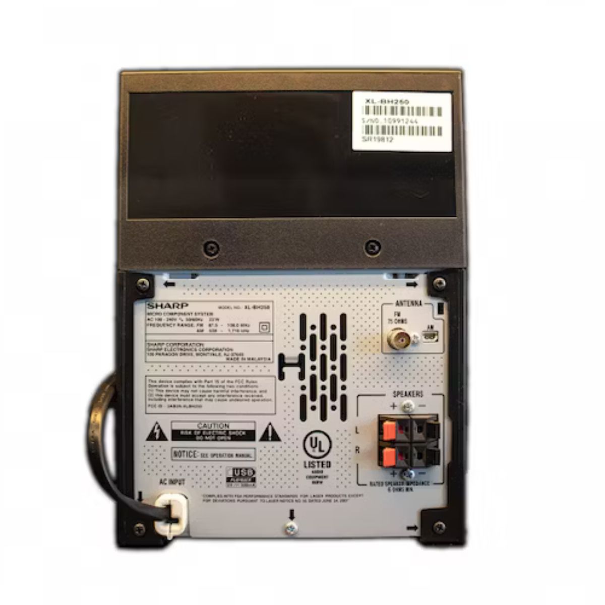 Microcomponente Sharp CD-Player 5 Disco USB Bluetooth NFC Radio AM/FM SH-XL-BH250