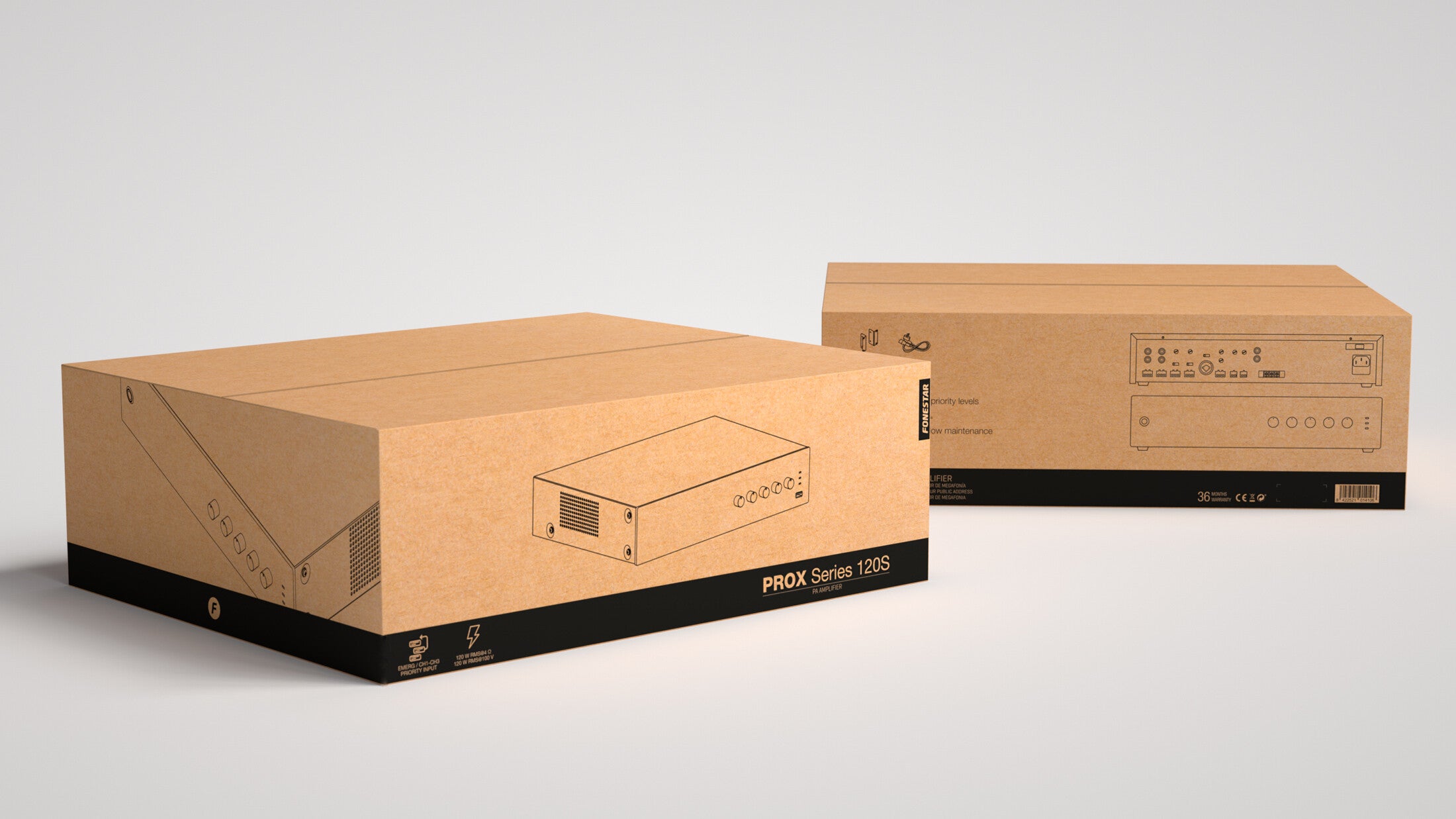 Amplificador de megafonía PROX-120S Fonestar