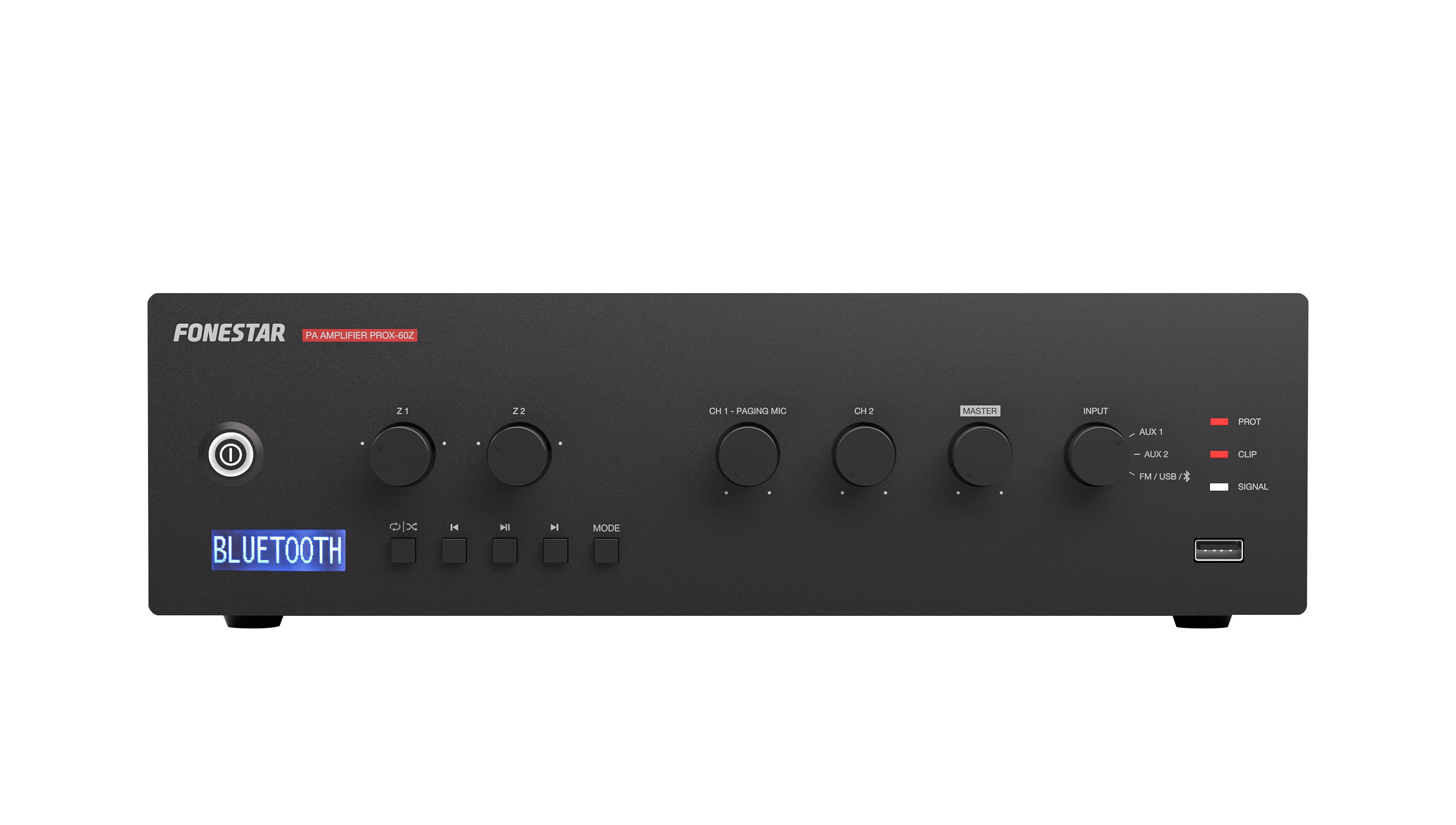 Amplificador de megafonía multizona PROX-60Z Fonestar