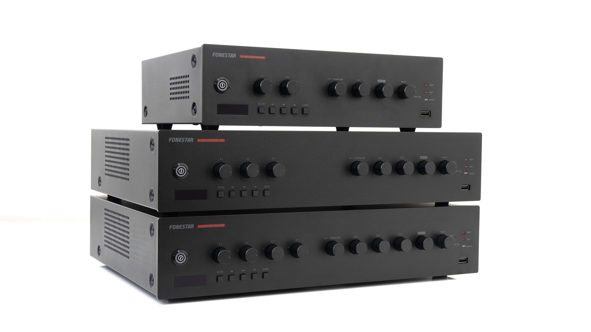 Amplificador de megafonía multizona PROX-60Z Fonestar