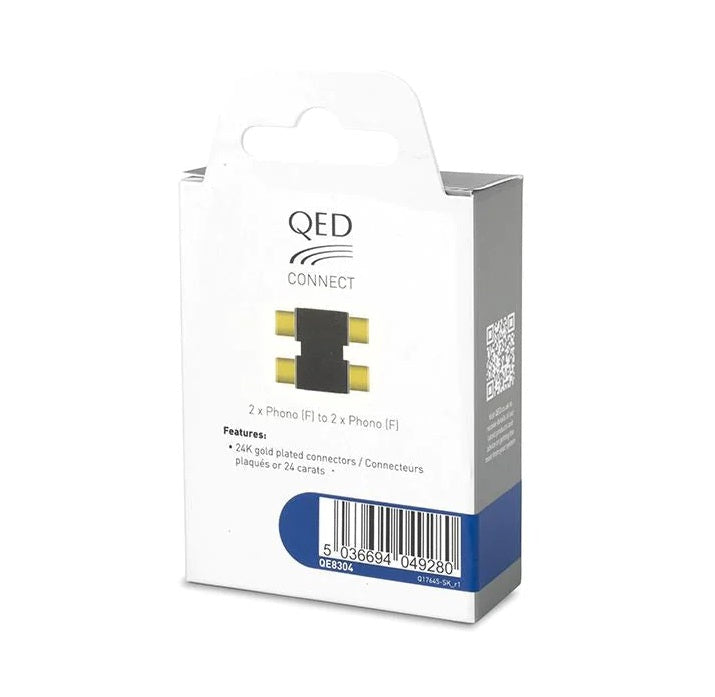 Adaptador QED Connect RCA-RCA HEMBRA (F-F)