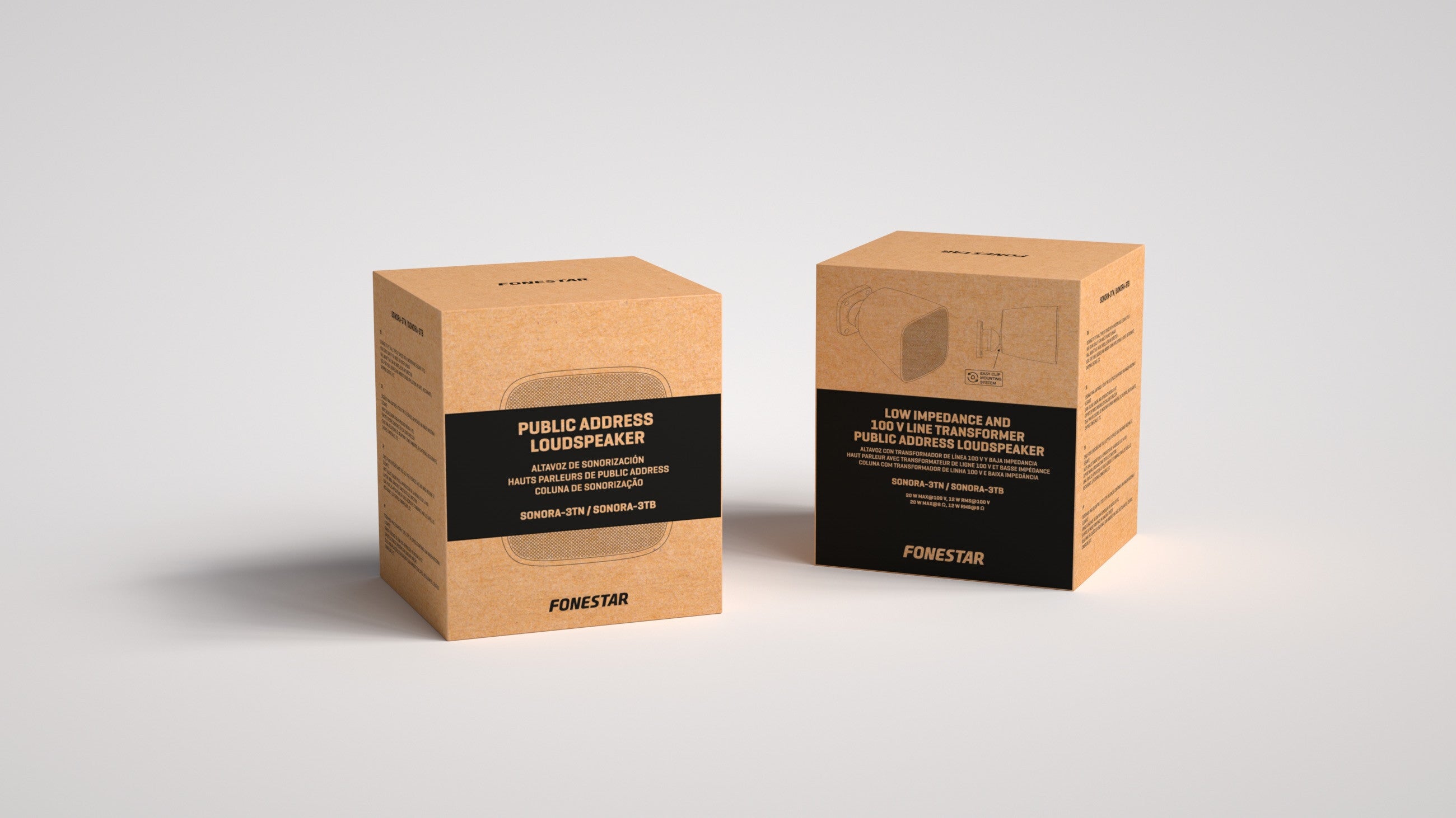 Parlante de sonorización interior de linea 100v Sonora 3TB 4" 12w Fonestar (Unidad)