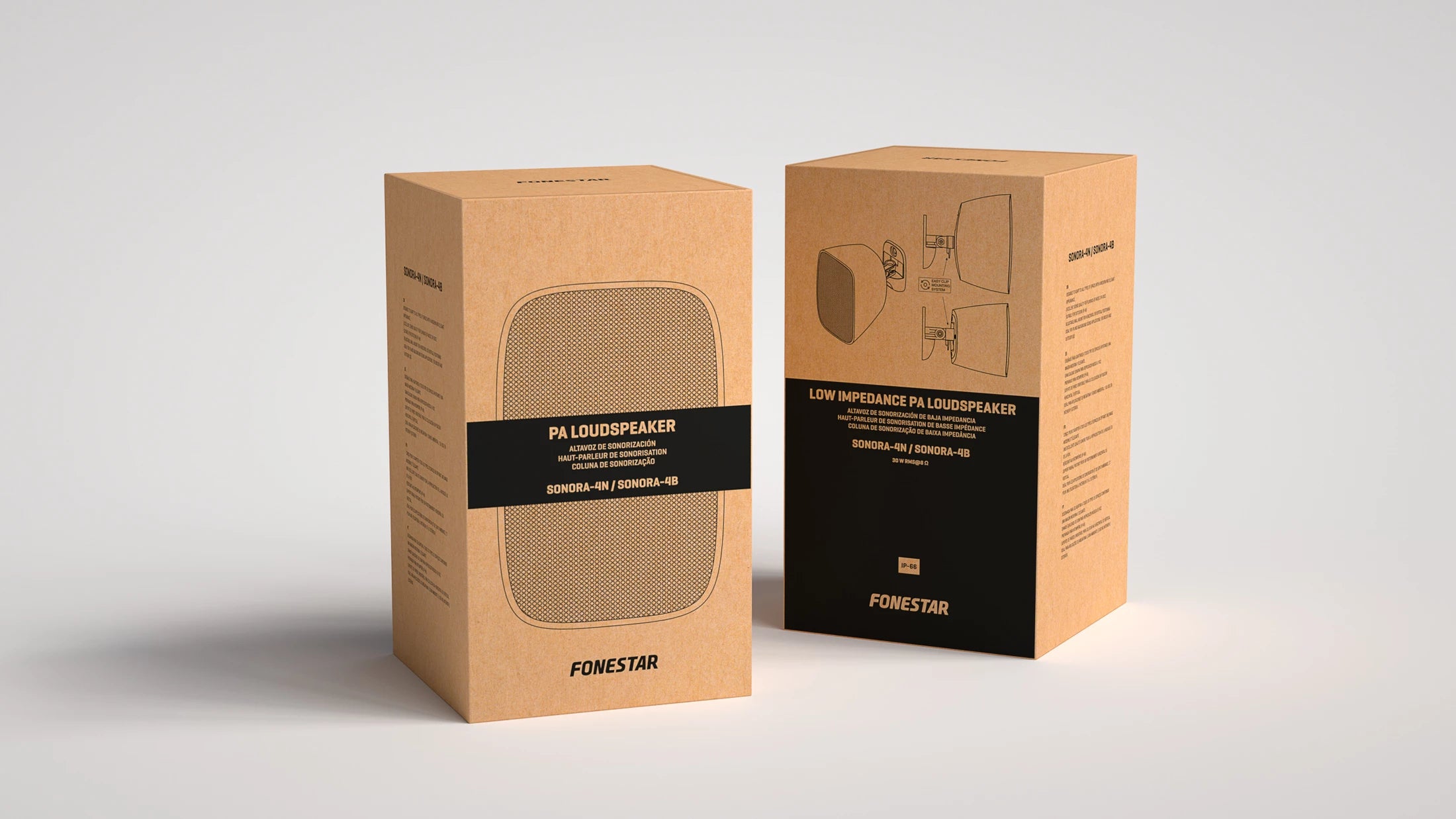 Parlante de sonorización exterior baja impedancia Sonora 4 4" 60w Fonestar (Unidad)