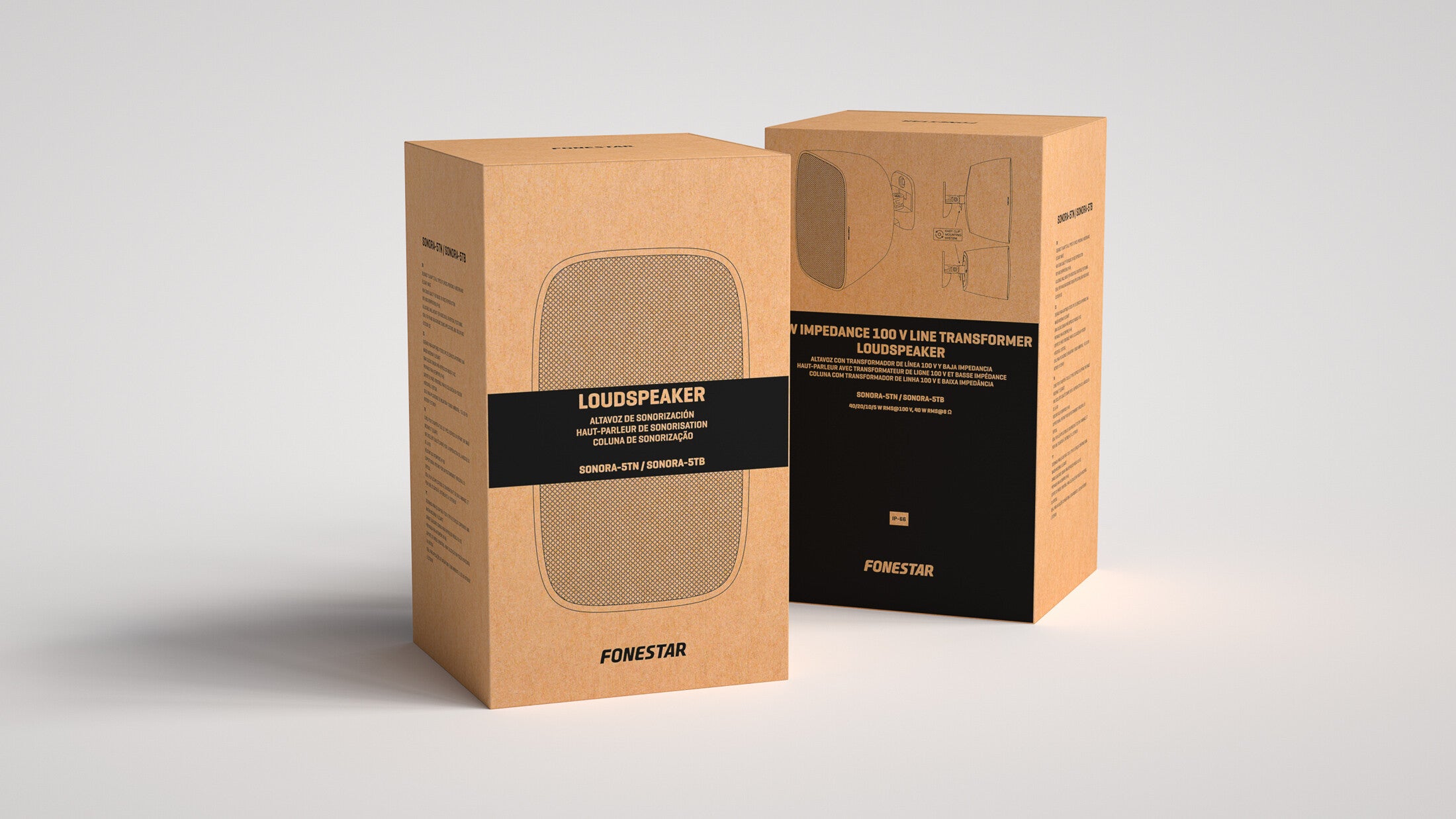 Parlante de sonorización exterior de linea 100v Sonora 5T 5" 40w Fonestar (Unidad)