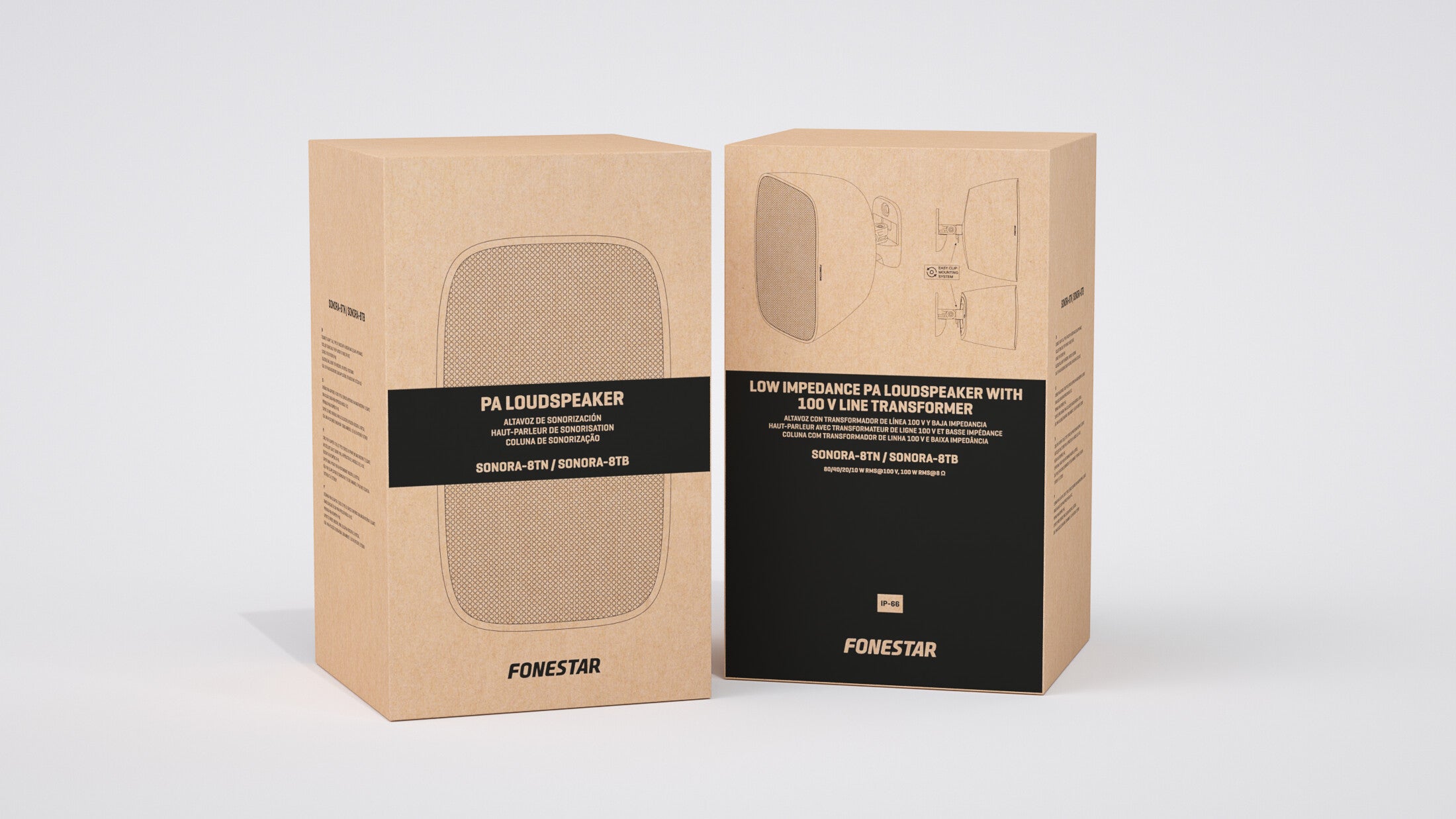 Parlante de sonorización exterior de linea 100v Sonora 8T 8" 100w Fonestar (Unidad)