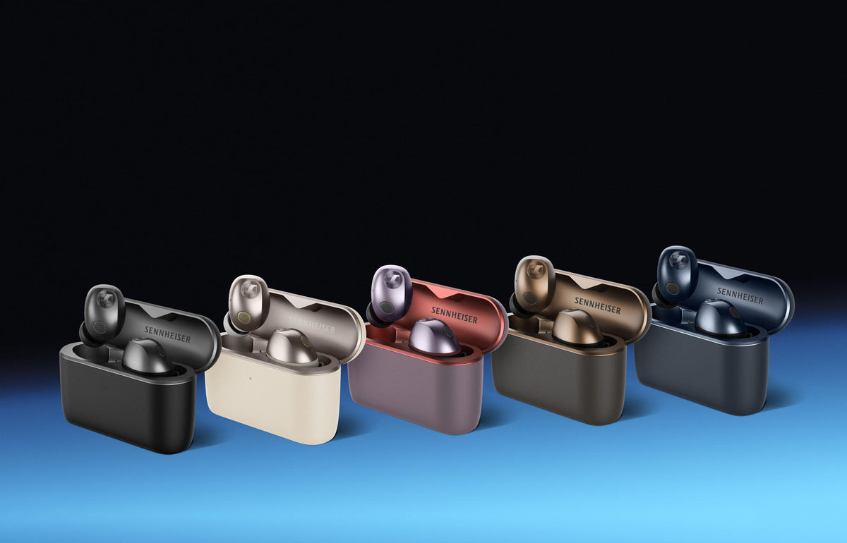 Sennheiser MOMENTUM True Wireless 5 en sus cinco colores: Graphite, Cream, Lavender, Copper y Denim