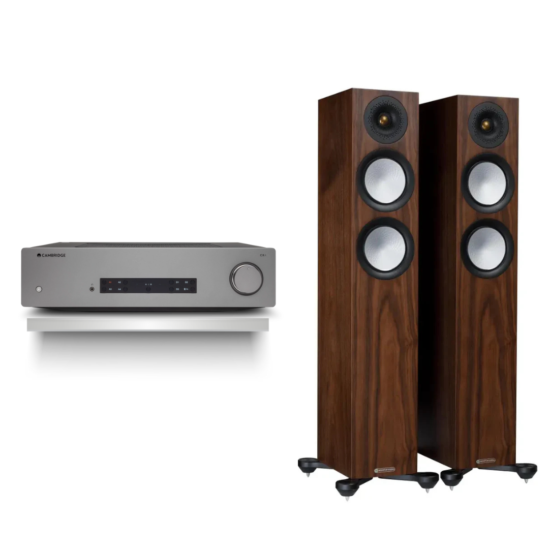 Kit Premium Parlantes Columnas Silver 200 + Amplificador Integrado CXA81 MKII Cambridge Audio