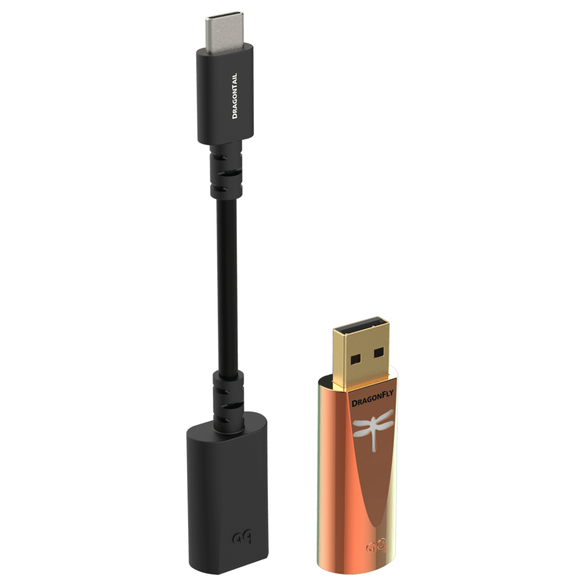 AudioQuest DragonFly Copper con adaptador DragonTail USB-A a USB-C