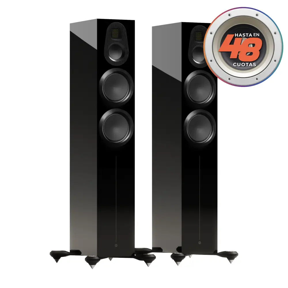 Gold 300 6G Parlantes Columnas Monitor Audio Black Gloss (Negro Lacado)