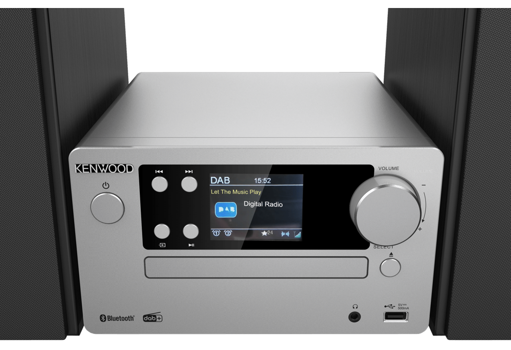 Microcomponente Kenwood M-725DAB CD-Player, USB, Bluetooth, Radio FM