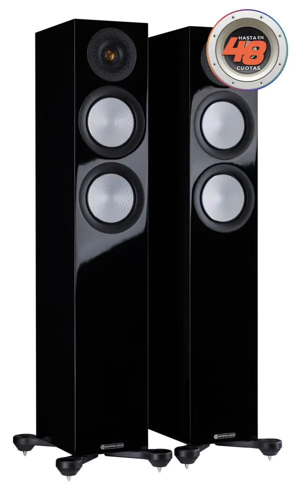 Parlantes Columnas Silver 200 Monitor Audio Black Gloss
