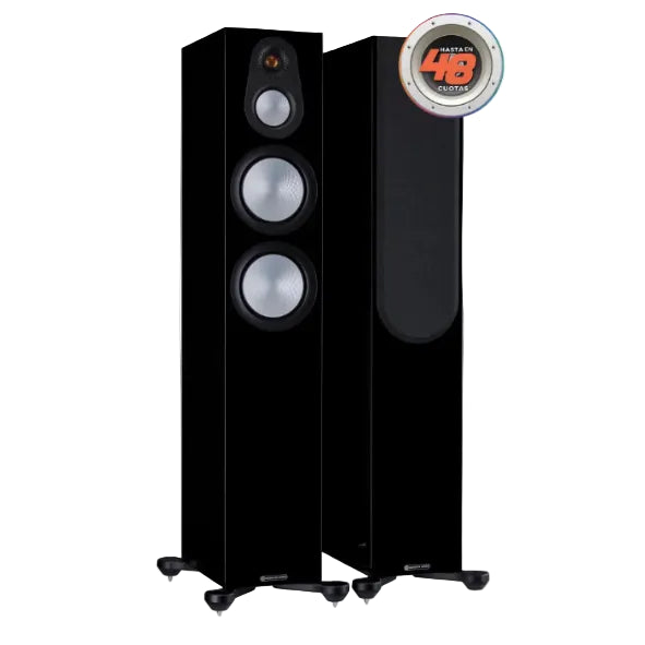 Parlantes Columnas Silver 300 Monitor Audio Black Gloss